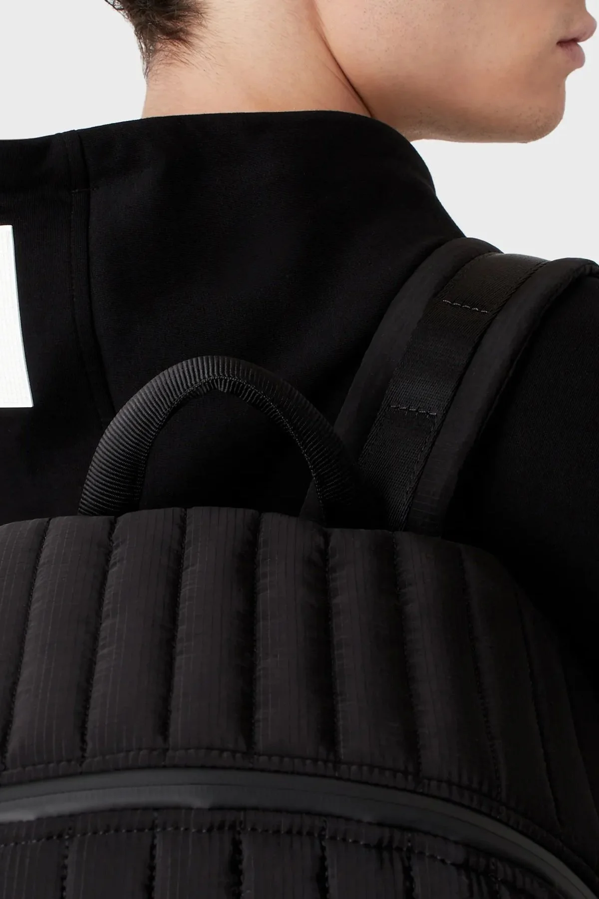 Emporio Armani Logolu Kapüşonlu Pamuklu Regular Fit Erkek Sweat 3R1MBC 1JHSZ 0999 SİYAH - 4