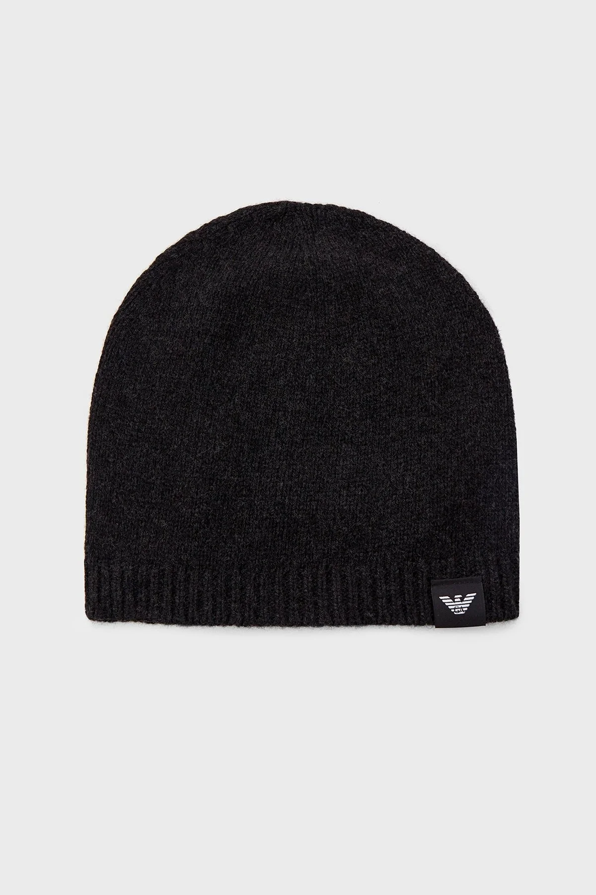 Emporio Armani Logolu Kaşmir Erkek Bere 627987 CC987 00020 SİYAH - 1