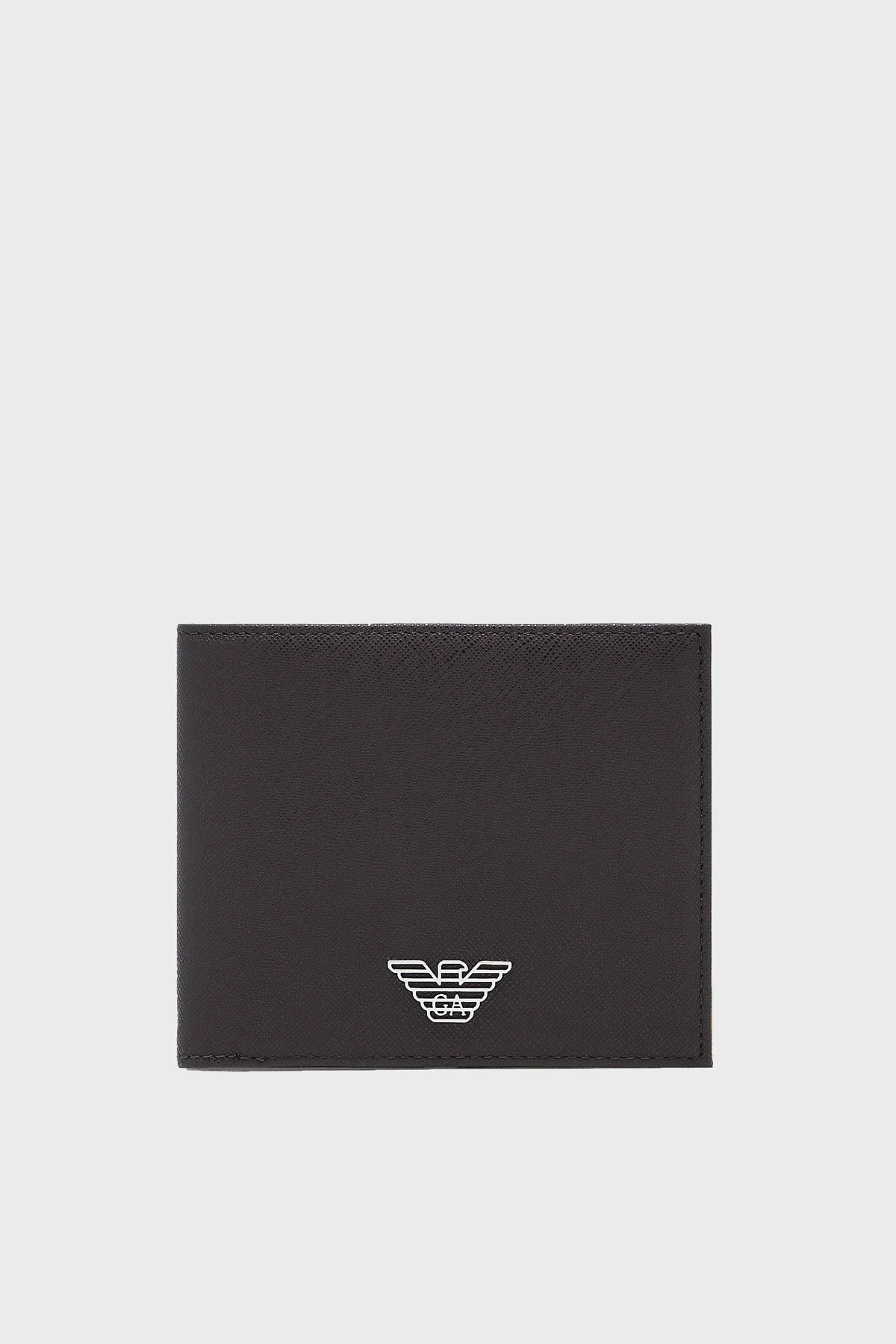 Emporio Armani Logolu Katlanabilir Erkek Cüzdan EM002521 AF13666 UB104 KAHVE - 1