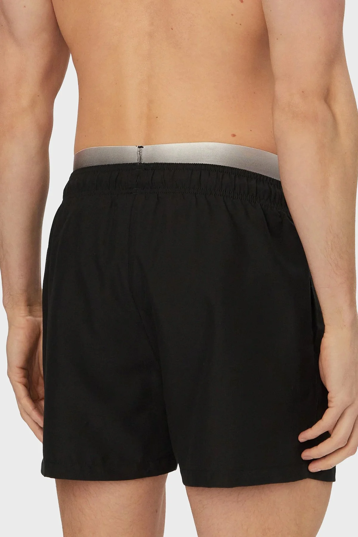 Emporio Armani Logolu Mayo Short Erkek Deniz Şortu EM000687 AF20432 UC001 SİYAH - 3