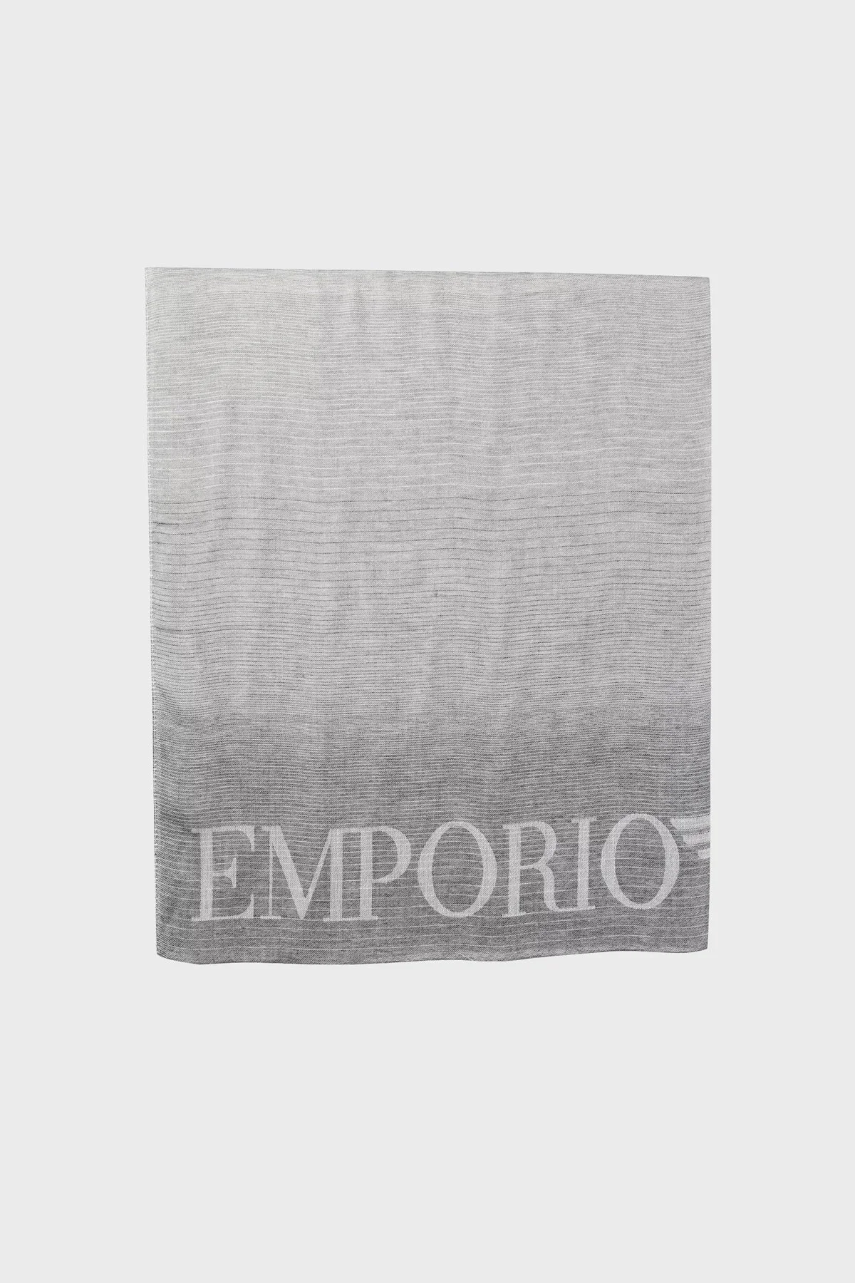 Emporio Armani Logolu Modal Unisex Şal 625289 3R375 00041 GRİ - 1