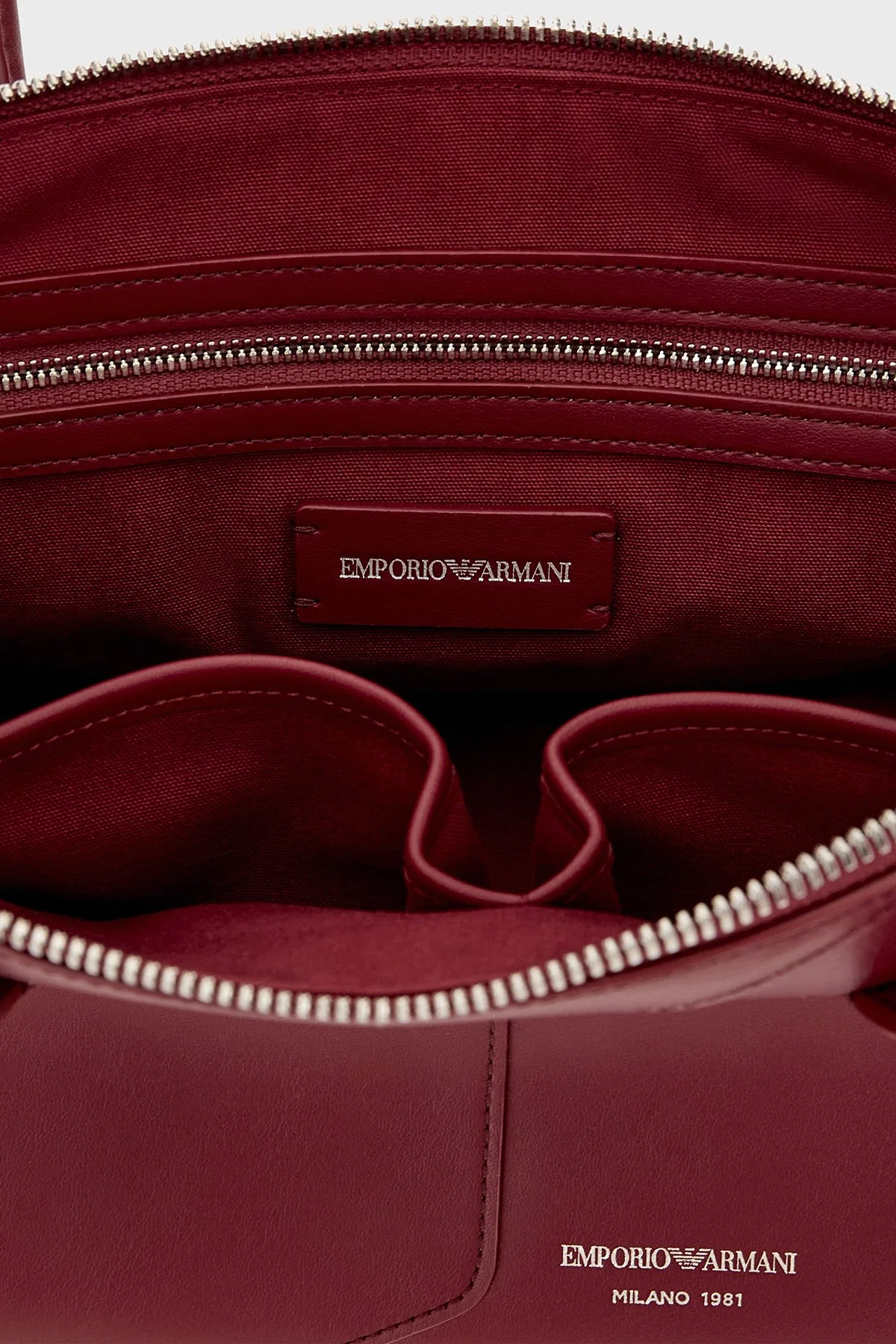 Emporio Armani Logolu Omuz Askılı Kadın Çanta EW005676 AF29741 U5075 Vişne - 5