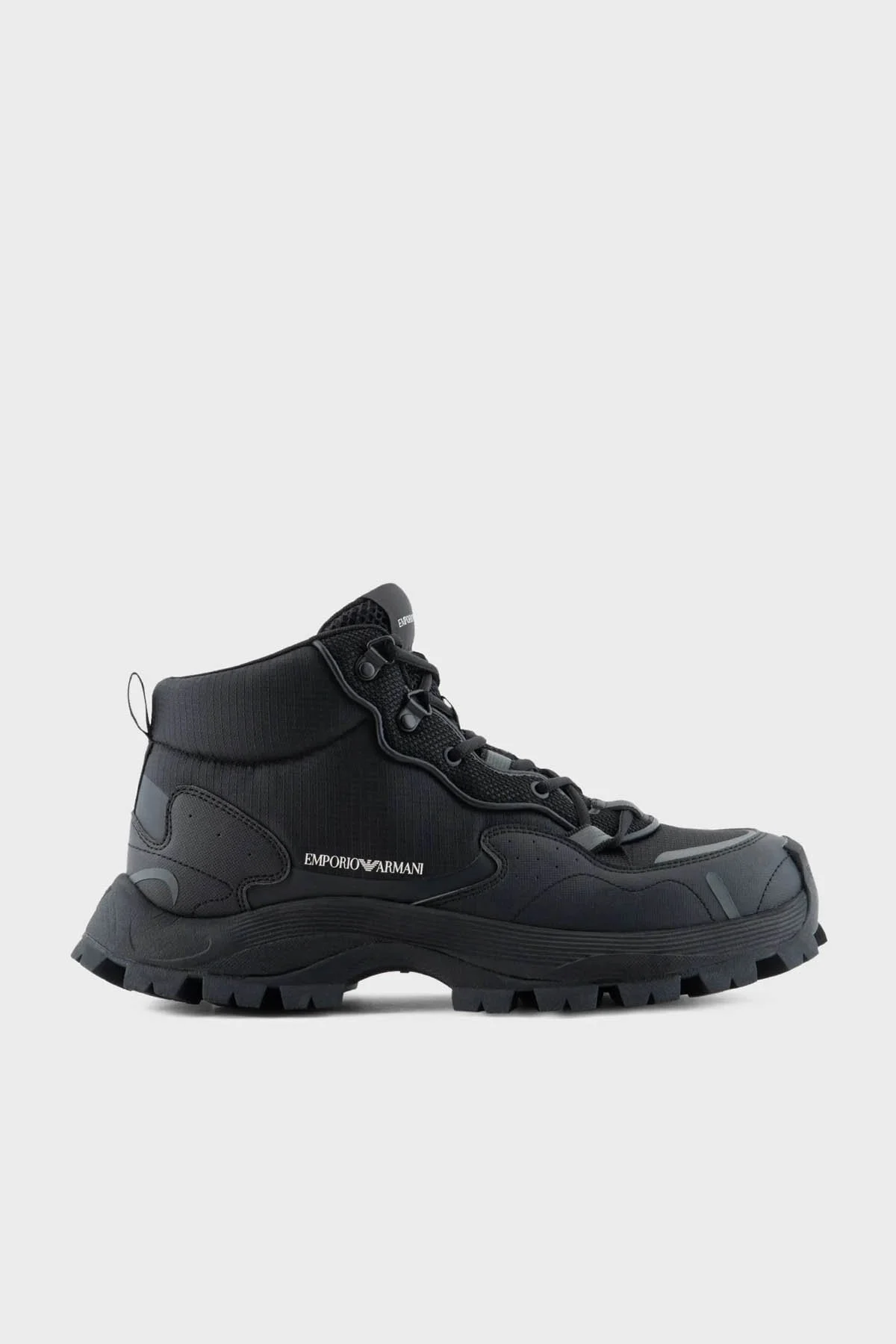 Emporio Armani Logolu Outdoor Erkek Bot X4Z127 XN939 A083 SİYAH - 1