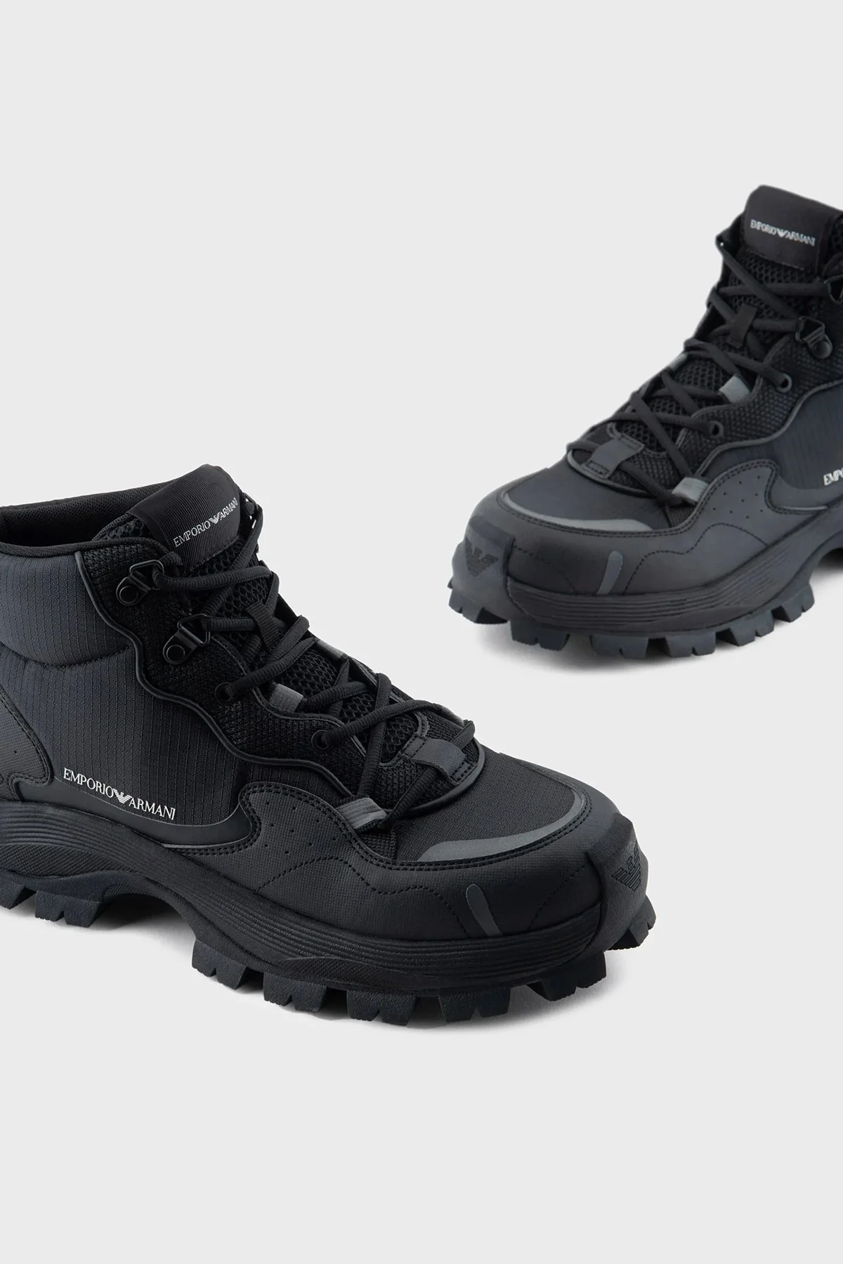Emporio Armani Logolu Outdoor Erkek Bot X4Z127 XN939 A083 SİYAH - 5