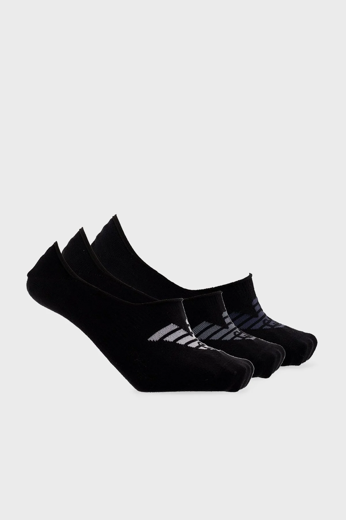 Emporio Armani Logolu Pamuklu 3 Erkek Pack Çorap 306227 3R234 73320 SİYAH - 1
