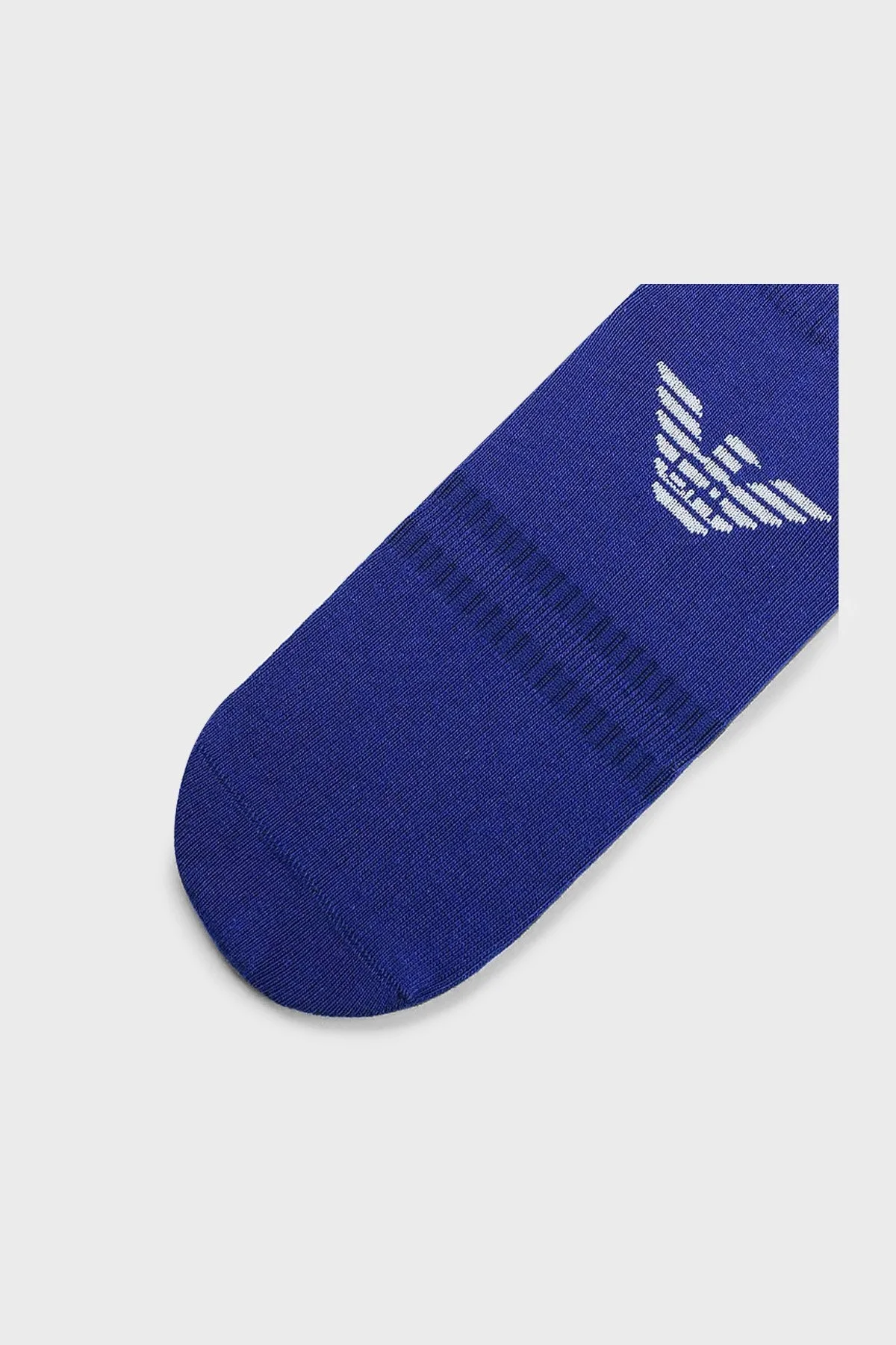 Emporio Armani Logolu Pamuklu 3 Pack Erkek Çorap 300048 3R234 09811 Siyah-Saks-Beyaz - 4