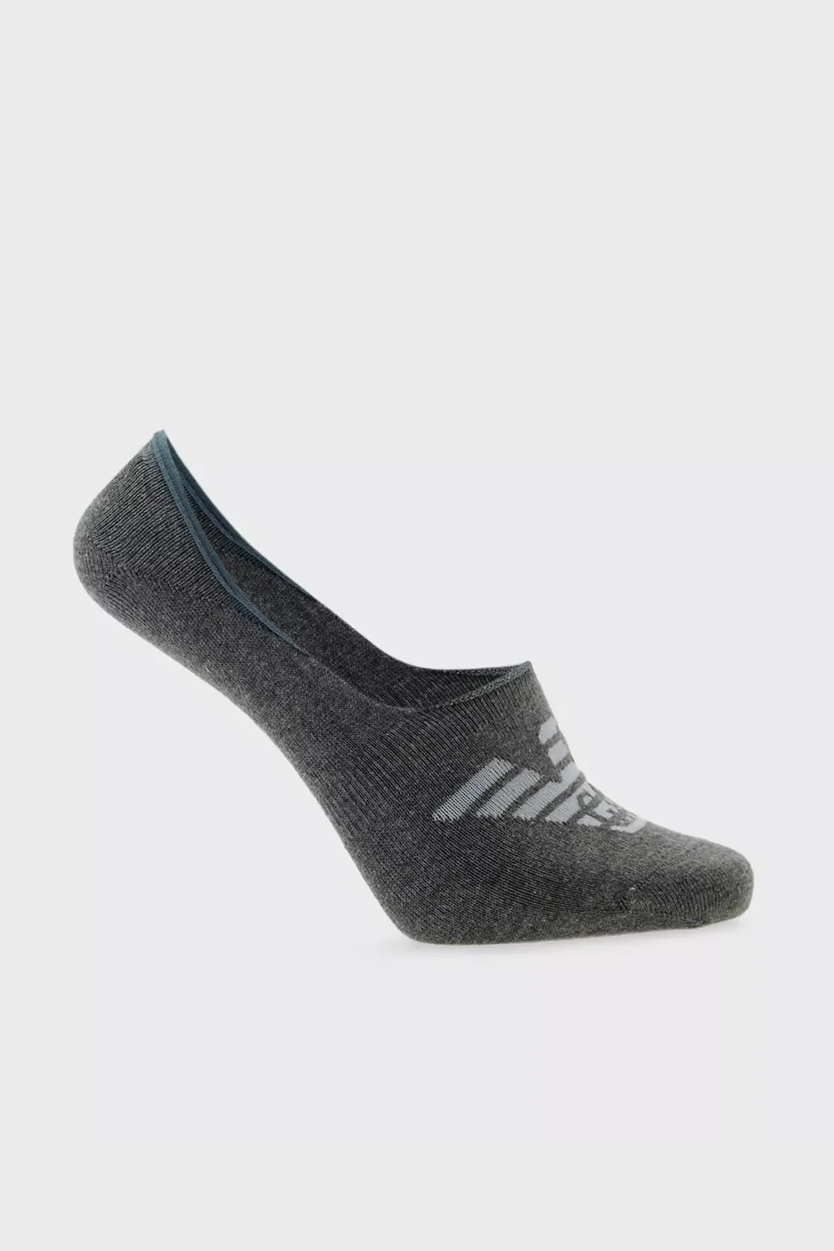 Emporio Armani Logolu Pamuklu 3 Pack Erkek Çorap 306227 3R234 51736 SİYAH-BEYAZ-GRİ - 2