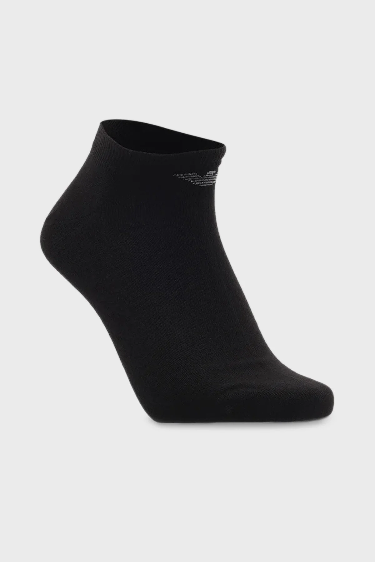 Emporio Armani Logolu Pamuklu 3 Pack Erkek Çorap EM000550 AF14446 MC061 SİYAH - 2