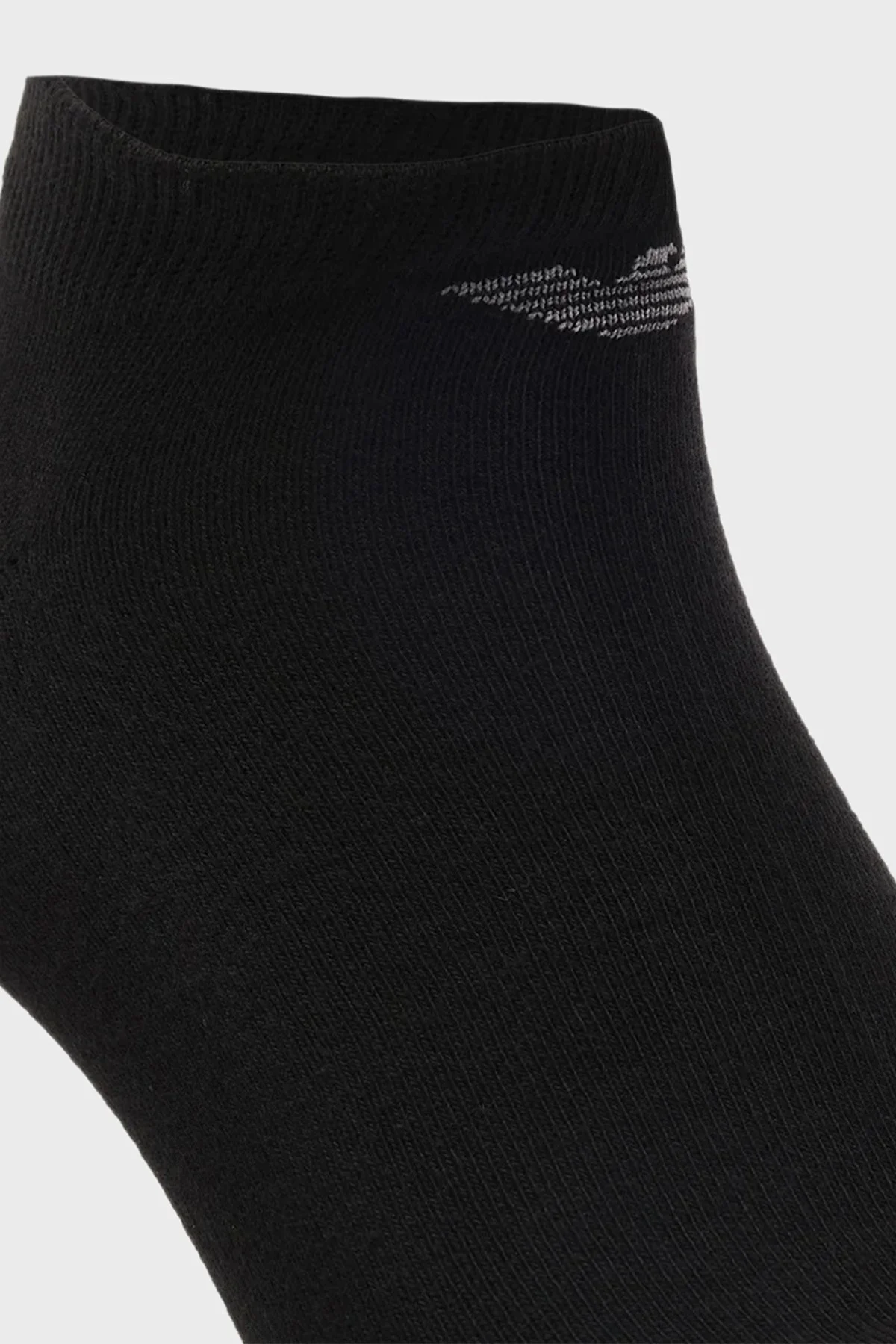 Emporio Armani Logolu Pamuklu 3 Pack Erkek Çorap EM000550 AF14446 MC061 SİYAH - 3