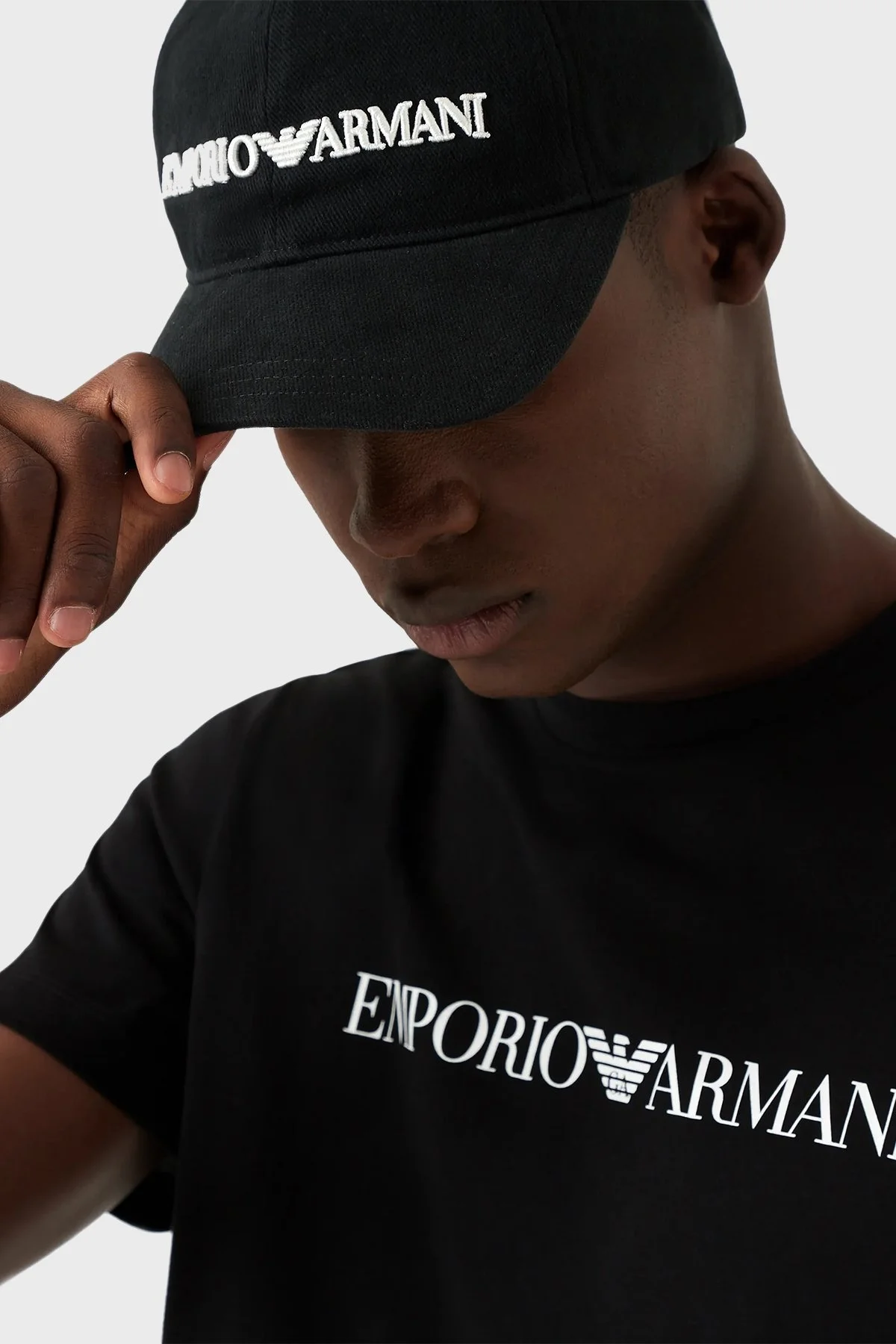 Emporio Armani Logolu Pamuklu Erkek Şapka 627901 CC994 00020 SİYAH - 2