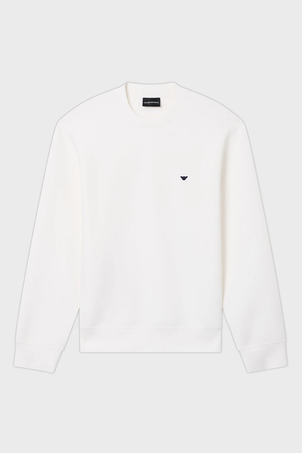 Emporio Armani Logolu Pamuklu Regular Fit Bisiklet Yaka Erkek Sweat EM004533 AF10013 U0003 BEYAZ - 5