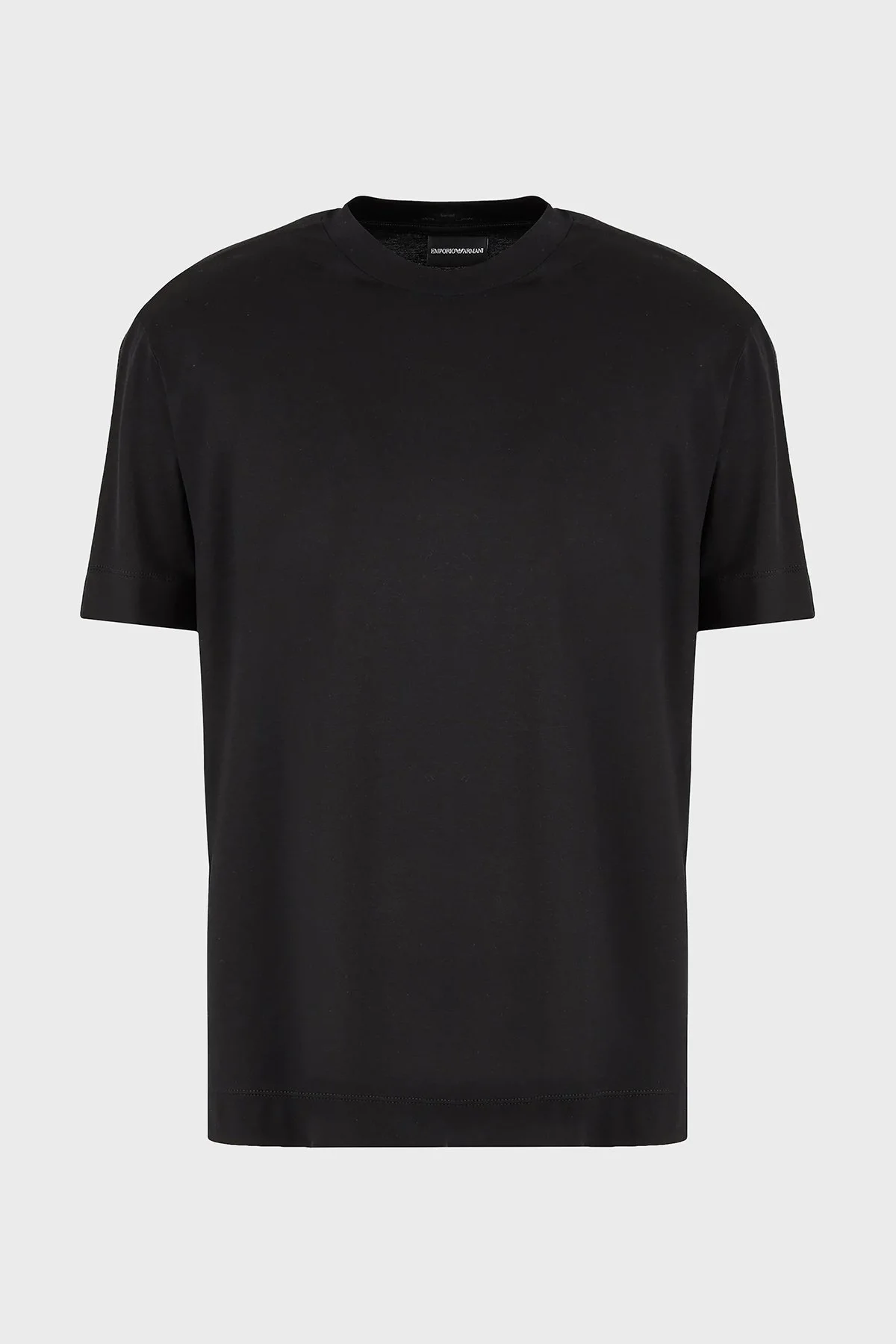 Emporio Armani Logolu Pamuklu Regular Fit Bisiklet Yaka Erkek T Shirt 6D1TD6 1JOSZ 0999 SİYAH - 5