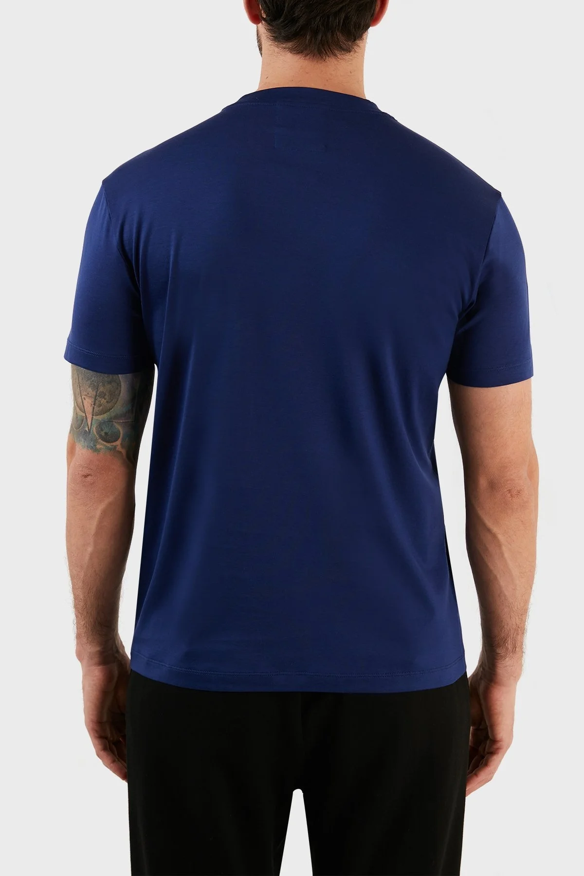 Emporio Armani Logolu Pamuklu Regular Fit Bisiklet Yaka Erkek T Shirt 8N1TD8 1JUVZ 0862 SAKS - 6