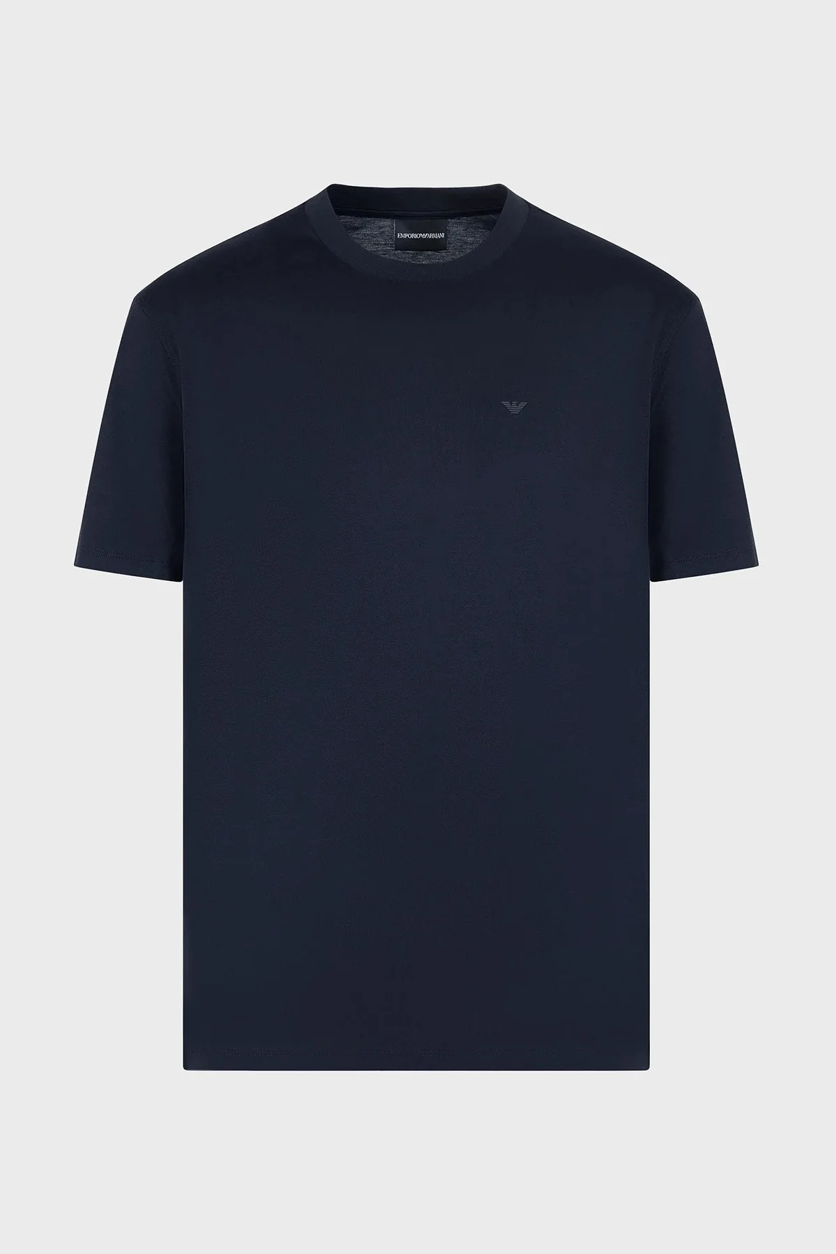 Emporio Armani Logolu Pamuklu Regular Fit Bisiklet Yaka Erkek T Shirt EM000311 AF10761 UB118 LACİVERT - 5