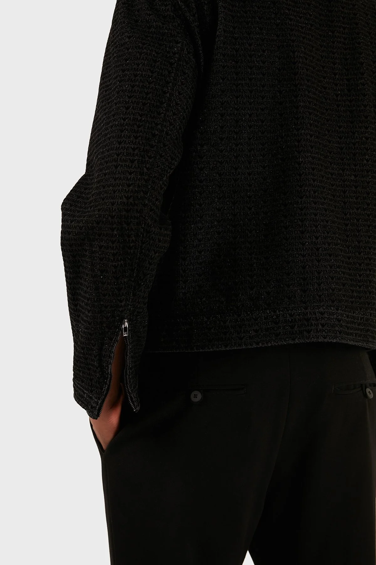 Emporio Armani Logolu Pamuklu Regular Fit Erkek Ceket 3D1BC5 1DRSZ F006 SİYAH - 6