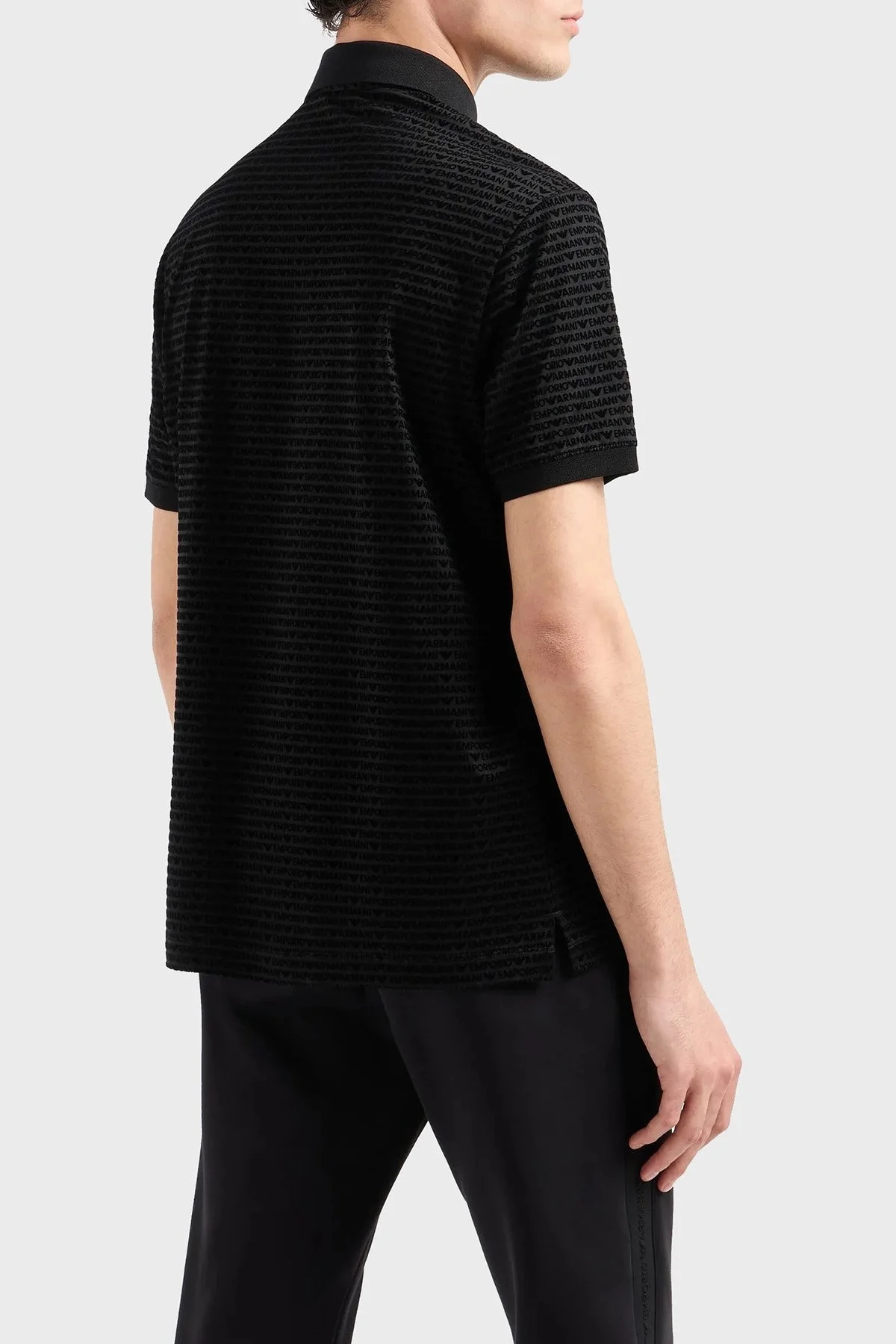 Emporio Armani Logolu Pamuklu Regular Fit Erkek Polo Yaka T Shirt 6D1F79 1JOSZ 0999 SİYAH - 7