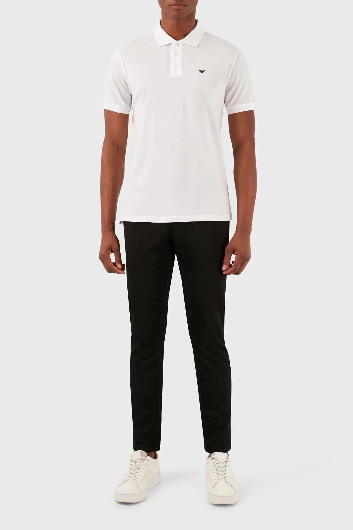 Emporio Armani Logolu Pamuklu Regular Fit Erkek Polo Yaka T Shirt 8N1FQ2 1JTKZ 0100 BEYAZ - 6