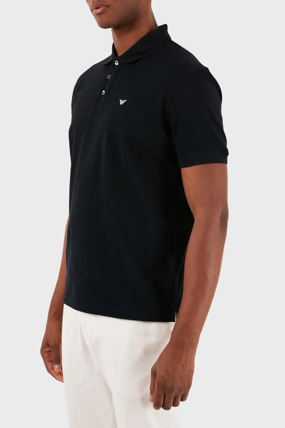 Emporio Armani Logolu Pamuklu Regular Fit Erkek Polo Yaka T Shirt 8N1FQ2 1JTKZ 0920 LACİVERT - 2