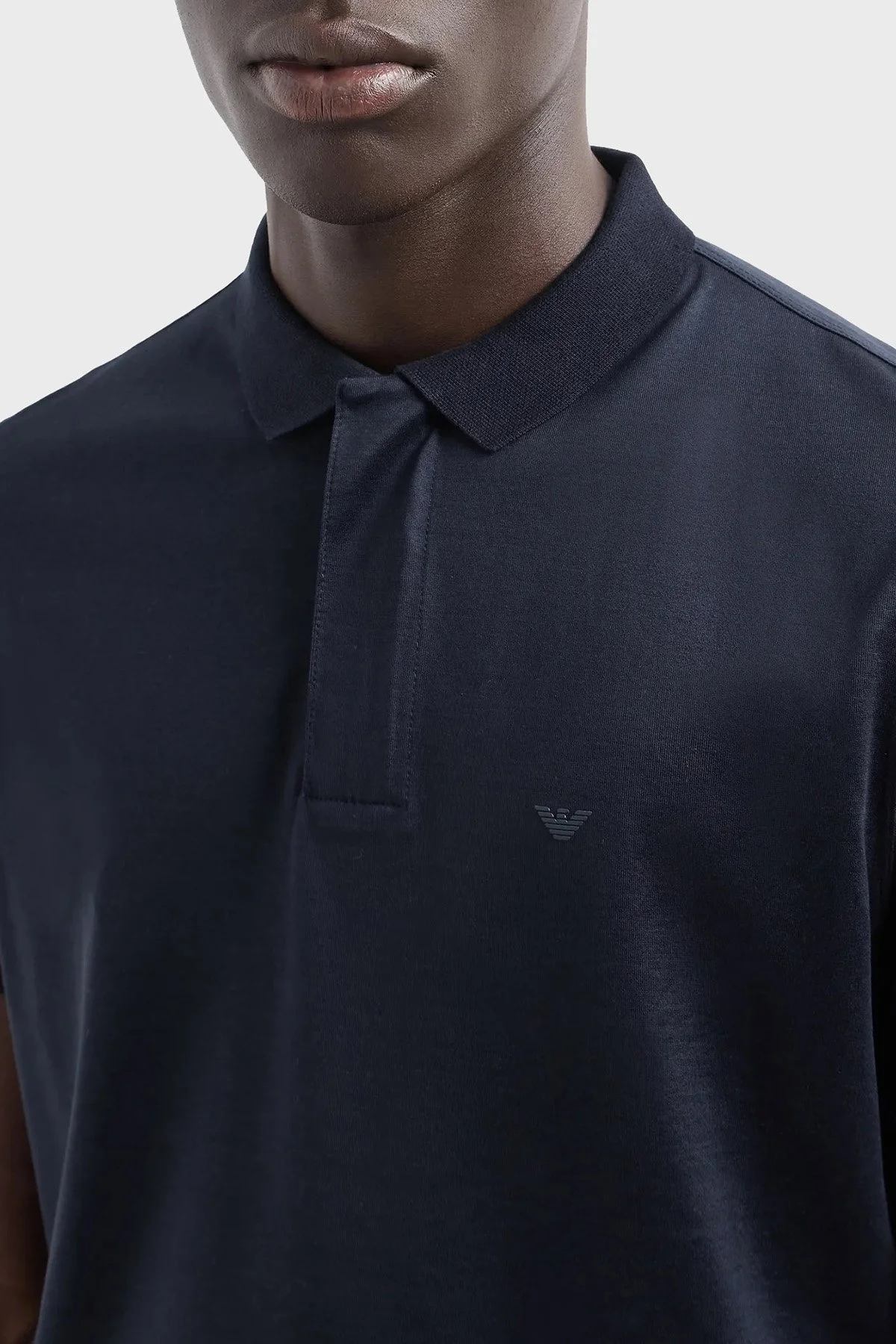 Emporio Armani Logolu Pamuklu Regular Fit Erkek Polo Yaka T Shirt EM000312 AF10761 UB118 LACİVERT - 2