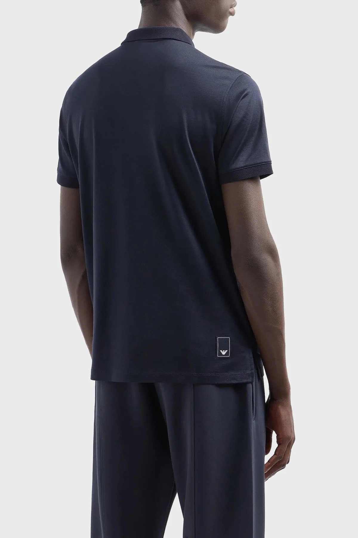 Emporio Armani Logolu Pamuklu Regular Fit Erkek Polo Yaka T Shirt EM000312 AF10761 UB118 LACİVERT - 3