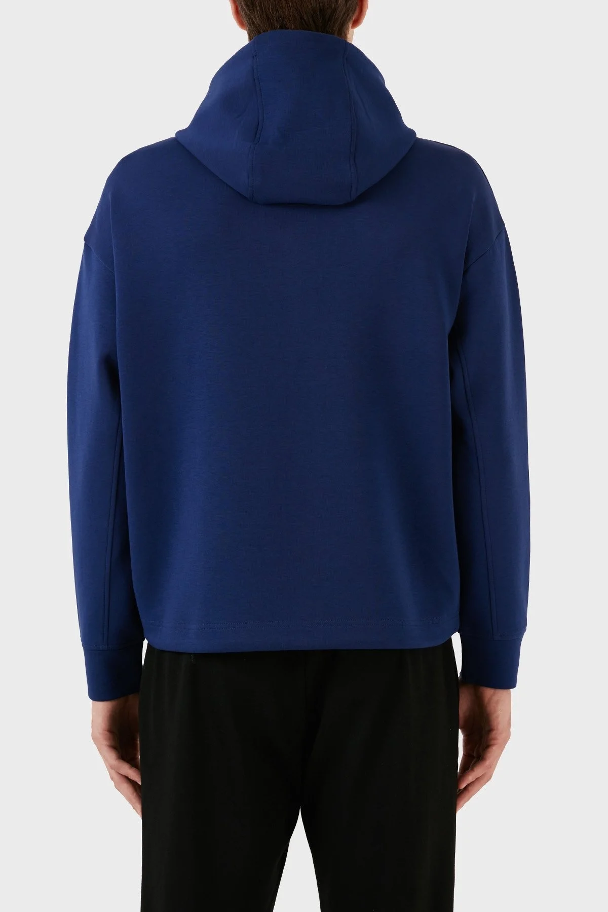 Emporio Armani Logolu Pamuklu Regular Fit Kapüşonlu Erkek Sweat 3R1MBC 1JHSZ 0862 LACİVERT - 2