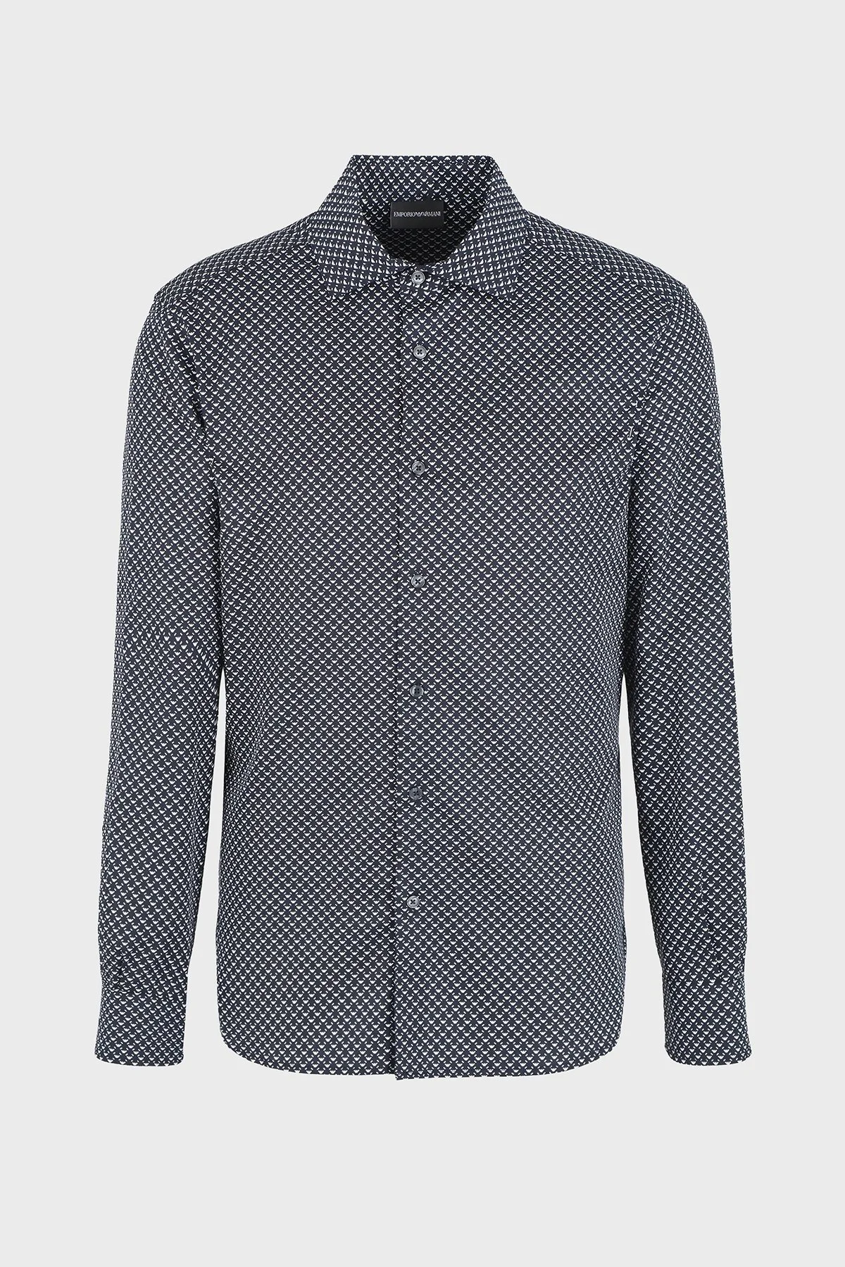 Emporio Armani Logolu Pamuklu Slim Fit Erkek Gömlek 6D1C86 1NPBZ F928 BEYAZ - 4