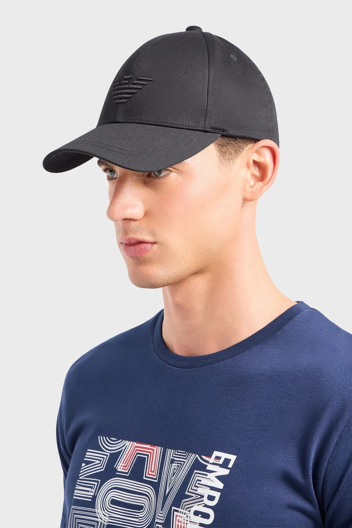 Emporio Armani Logolu Pamuklu Unisex Şapka 230102 4R500 00020 SİYAH - 3