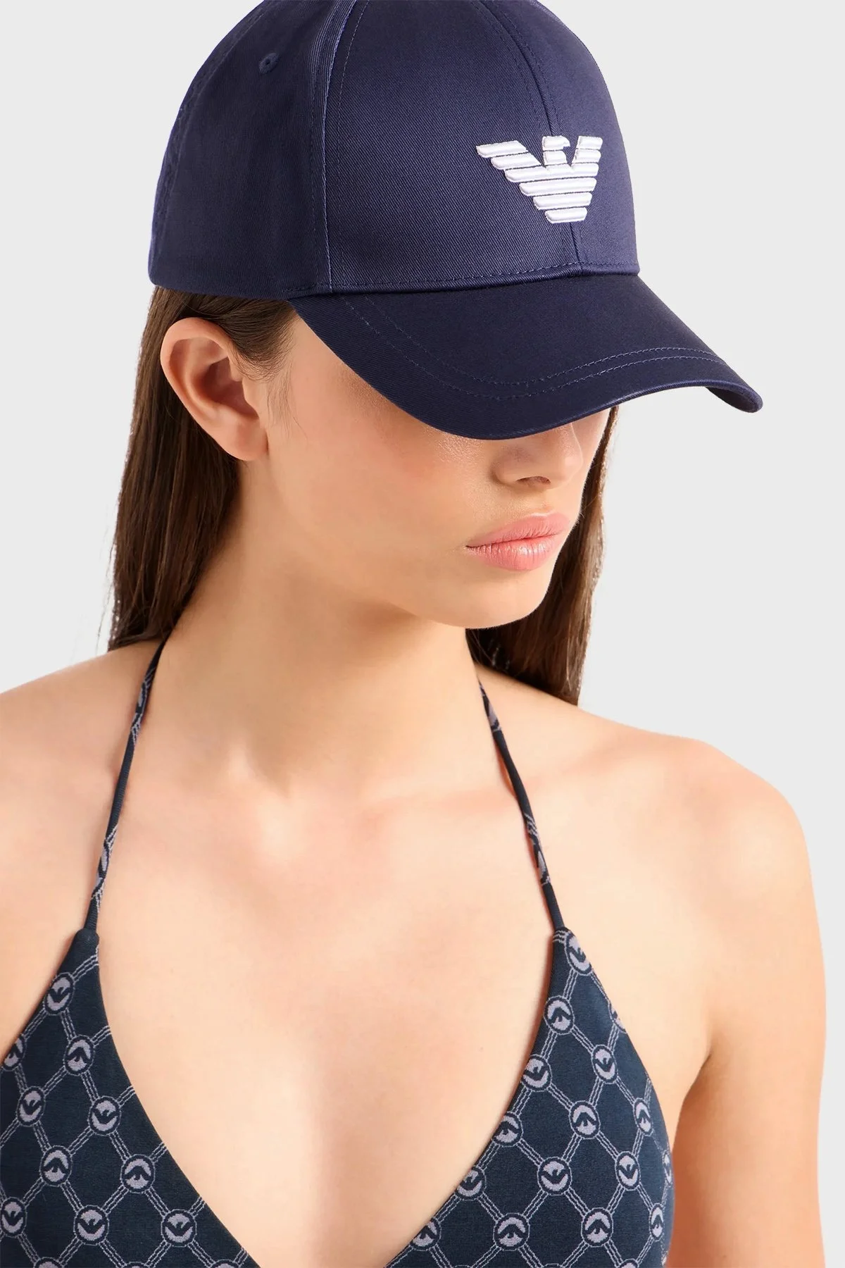 Emporio Armani Logolu Pamuklu Unisex Şapka 230102 4R500 00135 LACİVERT - 2