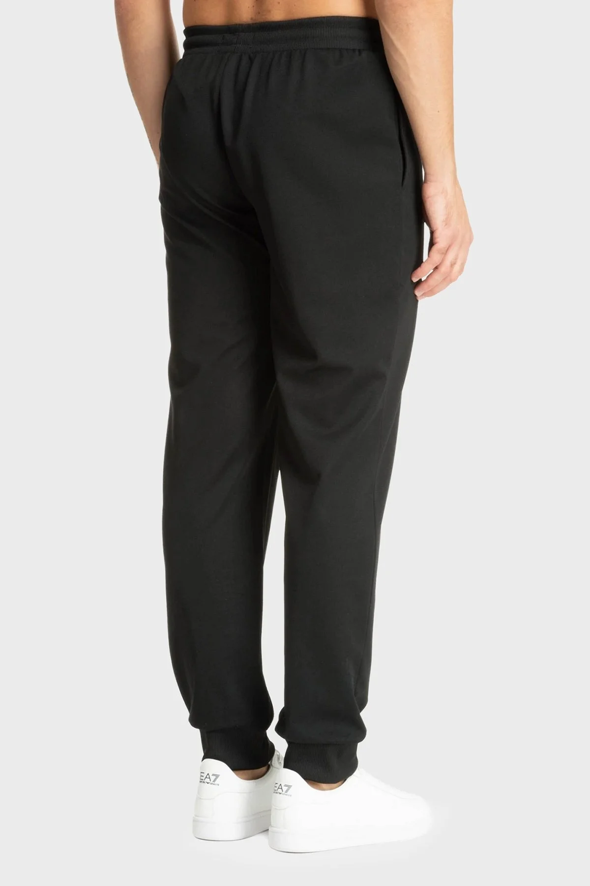 Emporio Armani Logolu Regular Fit Bağlamalı Ribanalı Paça Jogger Erkek Pantolon EM000500 AF10791 UC001 SİYAH - 2