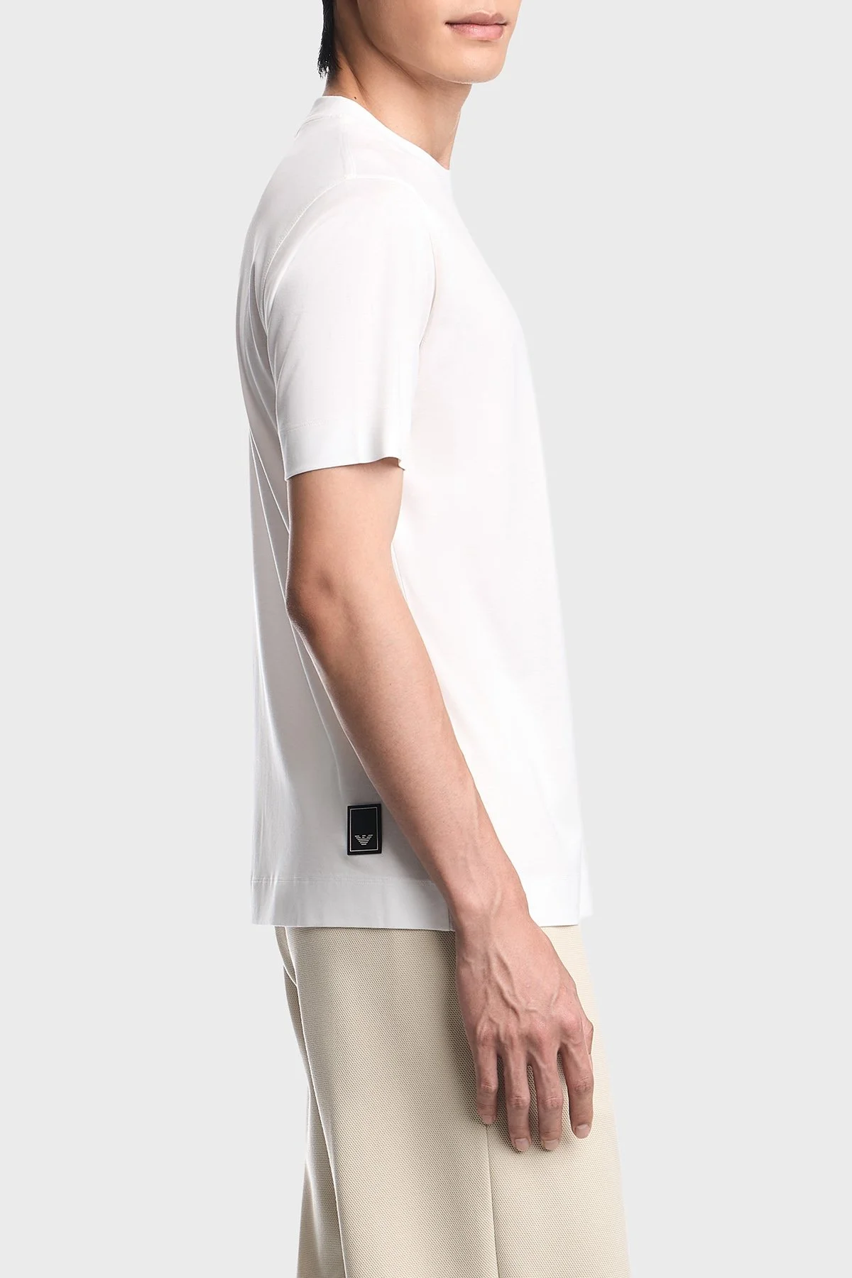 Emporio Armani Logolu Regular Fit Bisiklet Yaka Erkek T Shirt EM006318 AF10017 U0003 Beyaz - 5