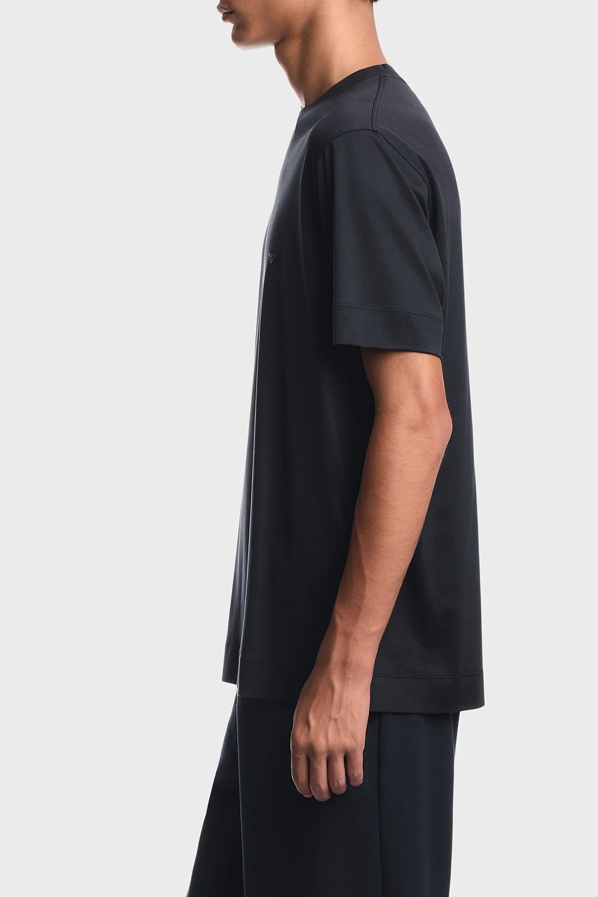 Emporio Armani Logolu Regular Fit Bisiklet Yaka Erkek T Shirt EM006318 AF10017 UB118 Lacivert - 4
