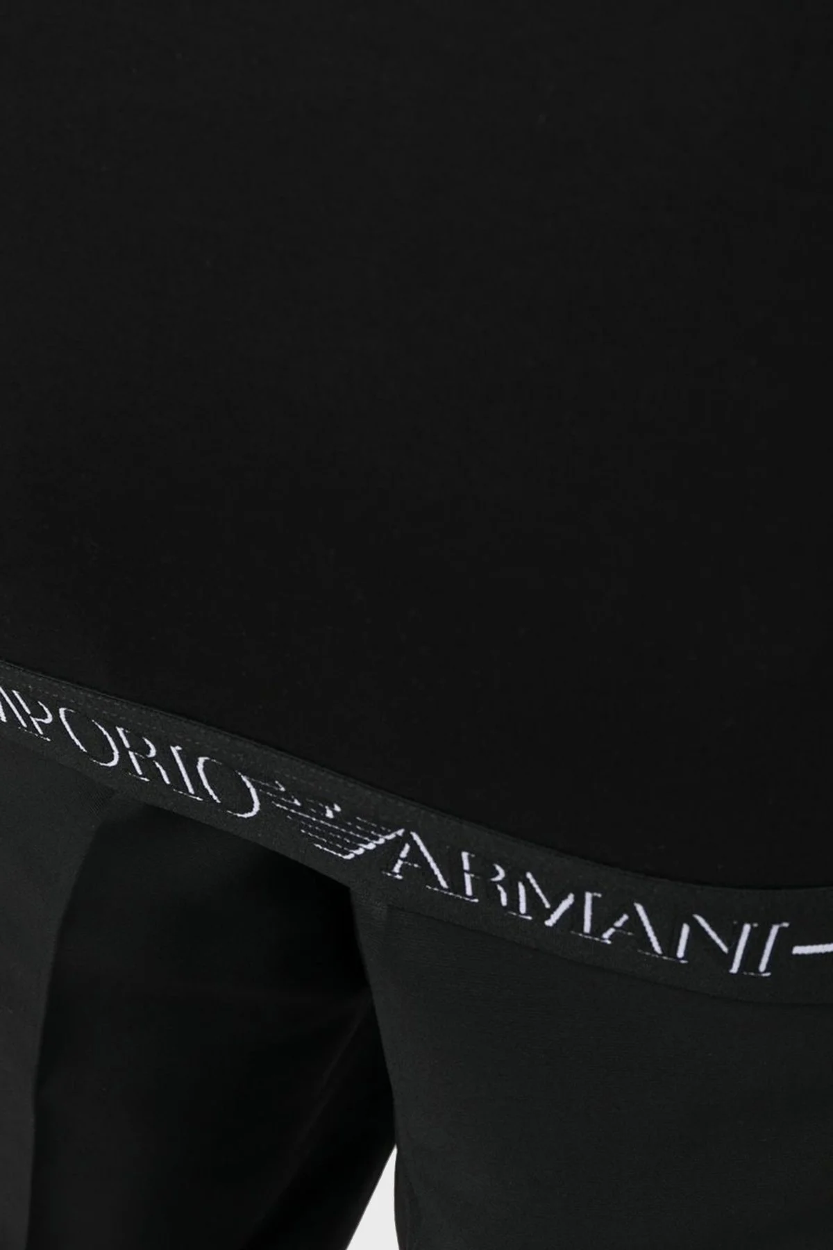 Emporio Armani Logolu Regular Fit Bisiklet Yaka Pamuklu Erkek Sweat 6L1MM4 1JHSZ 0999 SİYAH - 4