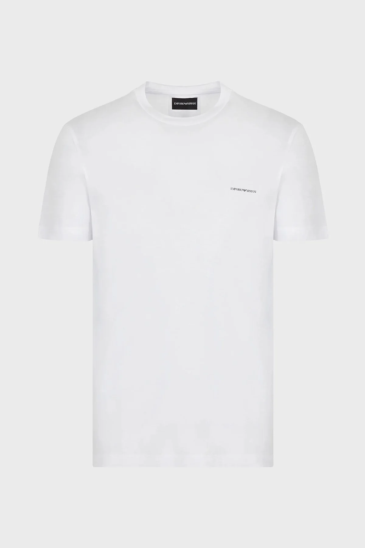 Emporio Armani Logolu Regular Fit Bisiklet Yaka Pamuklu Erkek T Shirt 8N1TD8 1JUVZ 0100 BEYAZ - 4