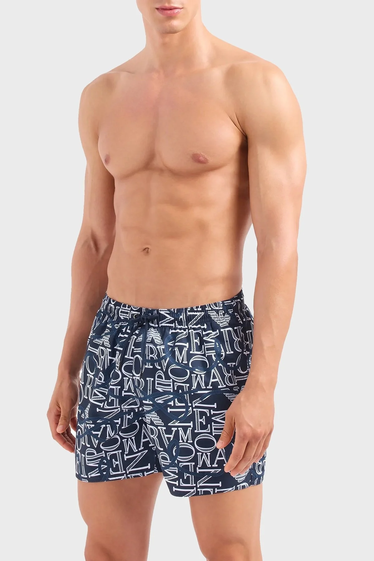 Emporio Armani Logolu Regular Fit Cepli Erkek Mayo Short 211740 4R435 68536 LACİVERT - 1