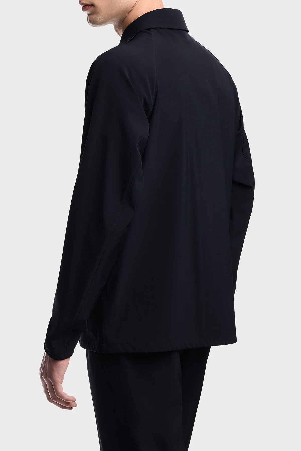 Emporio Armani Logolu Regular Fit Çıtçıt Düğmeli Klasik Yaka Erkek Mont EM004691 AF21368 UB118 LACİVERT - 2