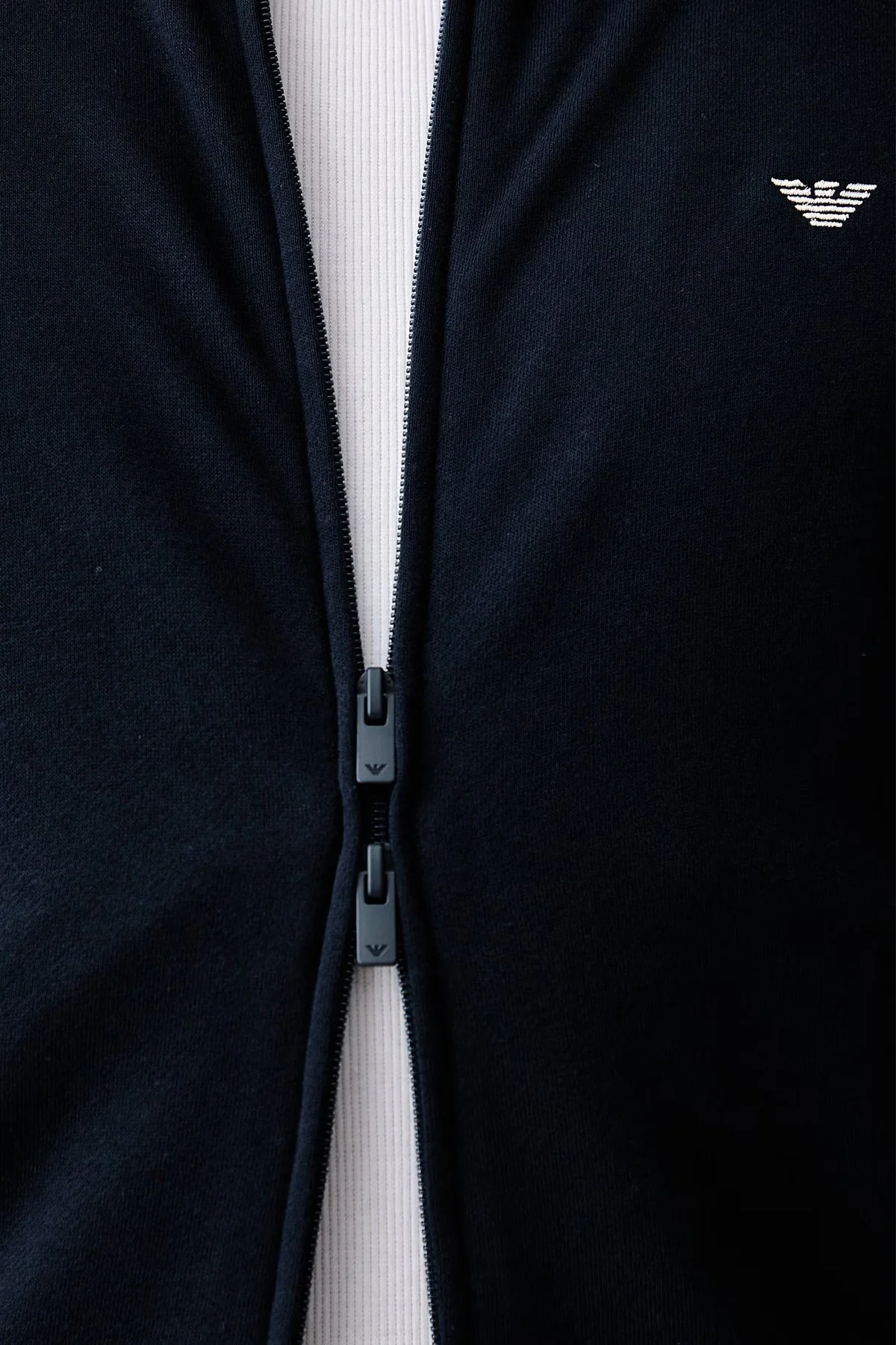 Emporio Armani Logolu Regular Fit Dik Yaka Erkek Eşofman Takımı EM006961 AF25024 UB102 Lacivert - 6
