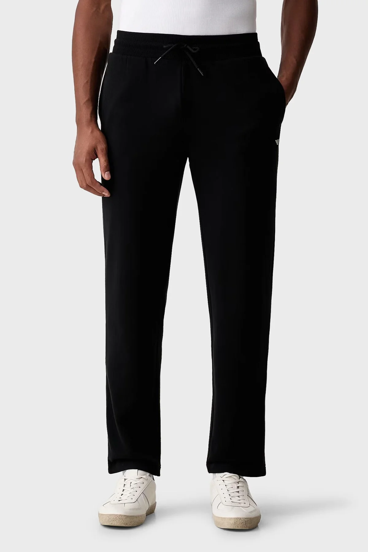 Emporio Armani Logolu Regular Fit Dik Yaka Erkek Eşofman Takımı EM006961 AF25024 UC001 Siyah - 4