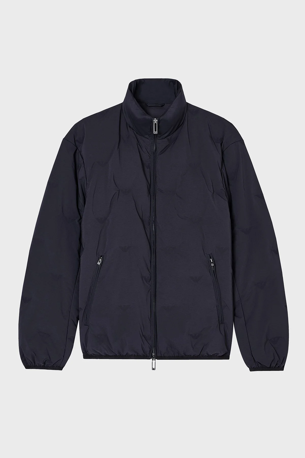 Emporio Armani Logolu Regular Fit Dik Yaka Erkek Mont EM003045 AF18232 UB118 LACİVERT - 5