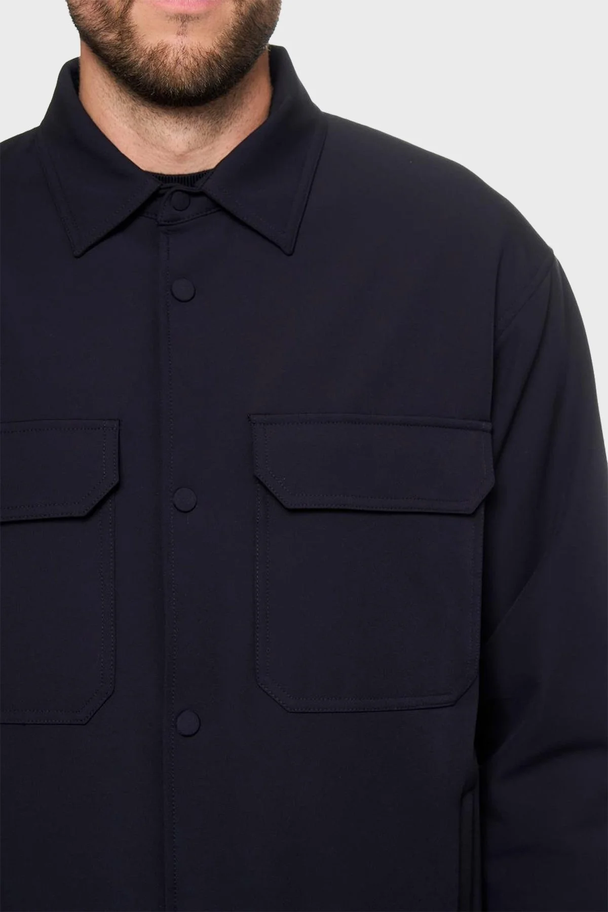 Emporio Armani Logolu Regular Fit Erkek Ceket 6D1CN0 1NUBZ 0920 LACİVERT - 5