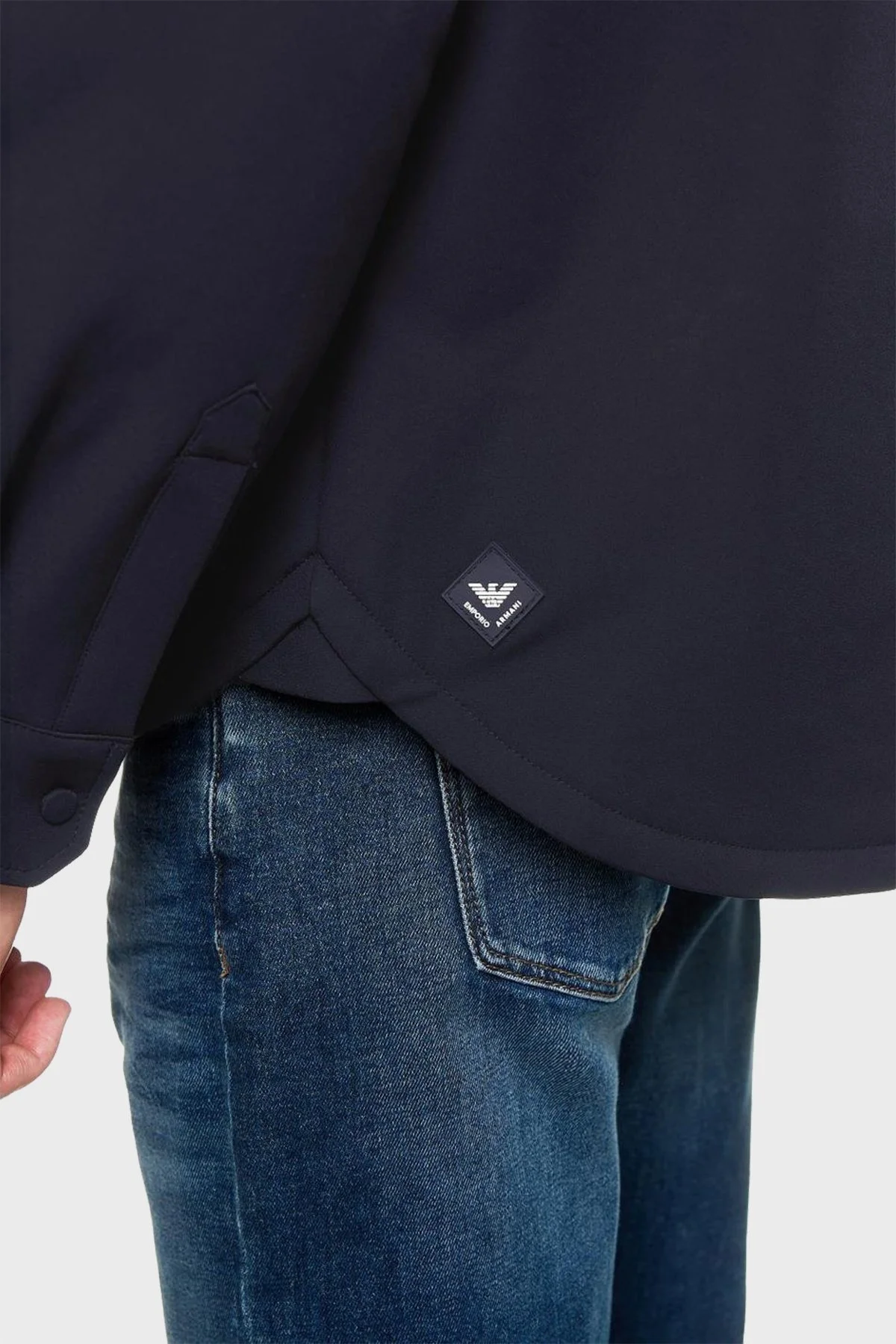Emporio Armani Logolu Regular Fit Erkek Ceket 6D1CN0 1NUBZ 0920 LACİVERT - 6