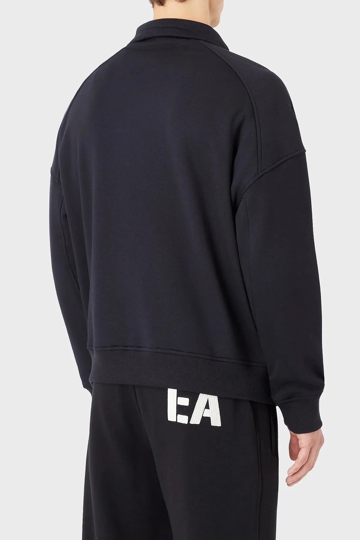 Emporio Armani Logolu Regular Fit Fermuarlı Dik Yaka Pamuklu Erkek Sweat 6L1MM0 1JQNZ 0920 LACİVERT - 7