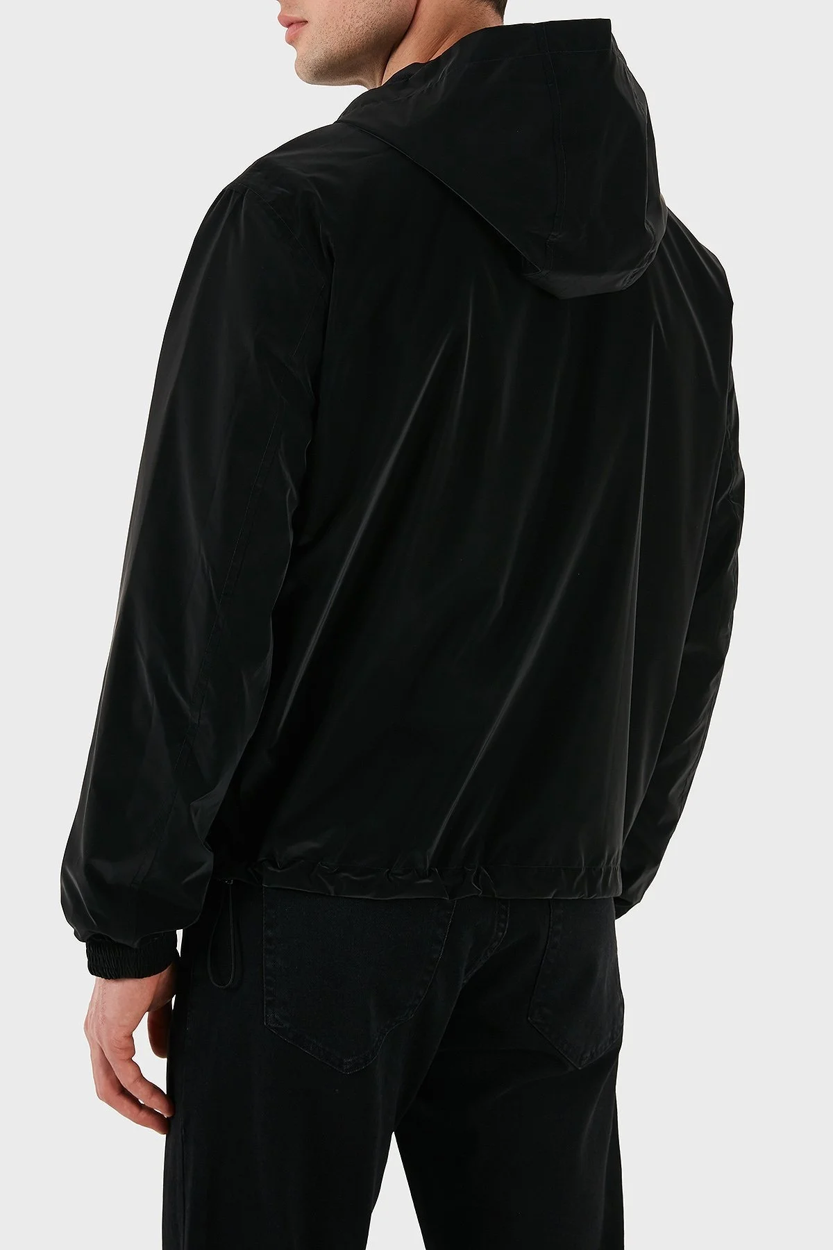 Emporio Armani Logolu Regular Fit Kapüşonlu Çift Taraflı Erkek Ceket EM001310 AF15383 UC001 SİYAH - 3