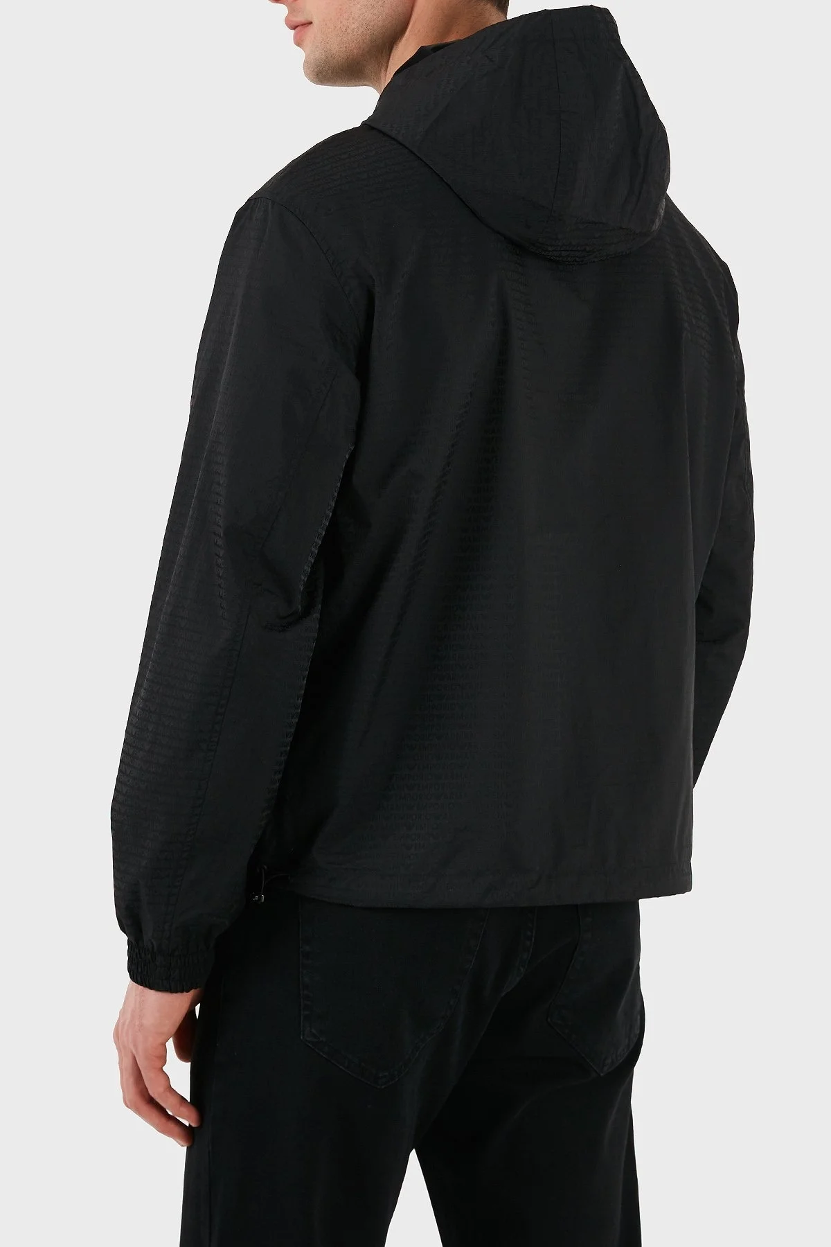 Emporio Armani Logolu Regular Fit Kapüşonlu Çift Taraflı Erkek Ceket EM001310 AF15383 UC001 SİYAH - 4