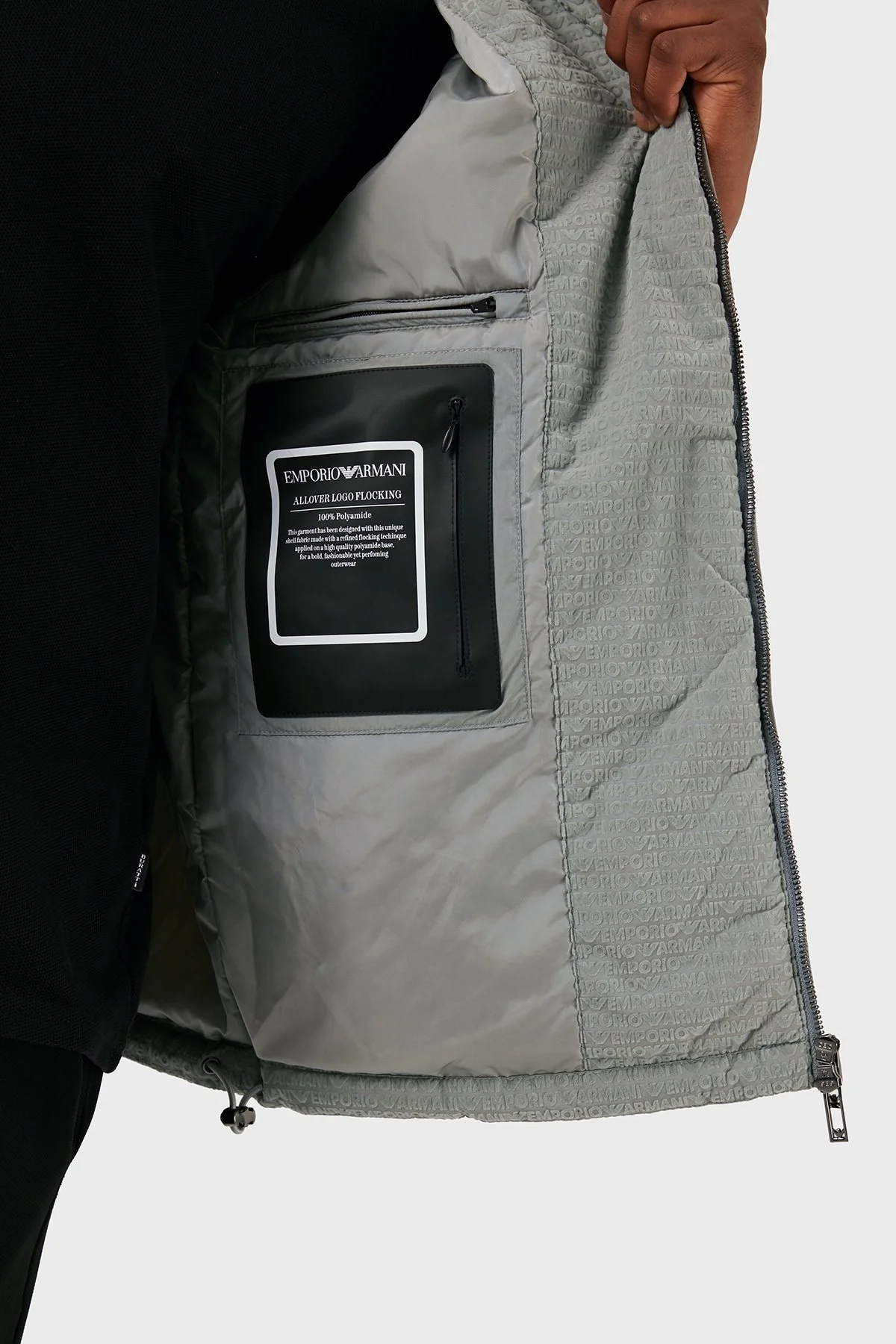 Emporio Armani Logolu Regular Fit Kapüşonlu Erkek Mont 3D1BA8 1NJXZ 06G1 GRİ - 11