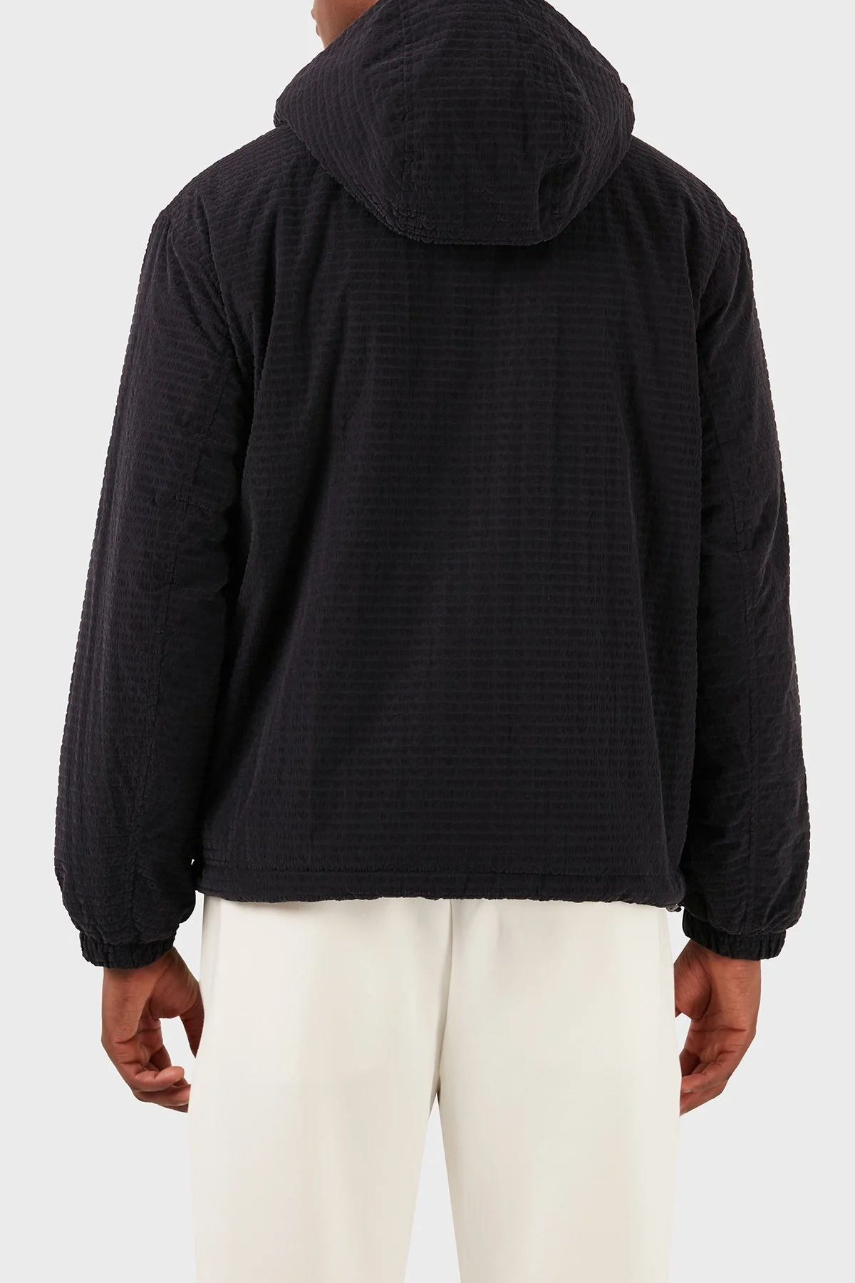 Emporio Armani Logolu Regular Fit Kapüşonlu Erkek Mont 3D1BA8 1NJXZ 0920 LACİVERT - 3