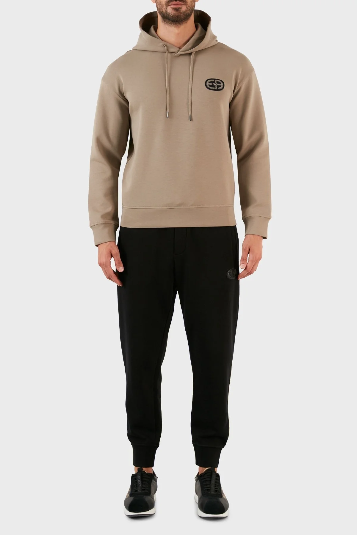 Emporio Armani Logolu Regular Fit Kapüşonlu Pamuklu Erkek Sweat 6L1M84 1JHSZ 0137 AÇIK YEŞİL - 11