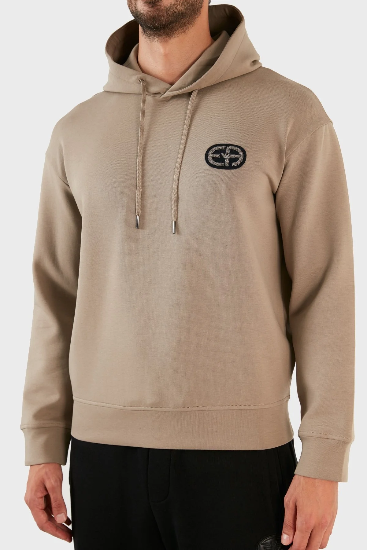 Emporio Armani Logolu Regular Fit Kapüşonlu Pamuklu Erkek Sweat 6L1M84 1JHSZ 0137 AÇIK YEŞİL - 12