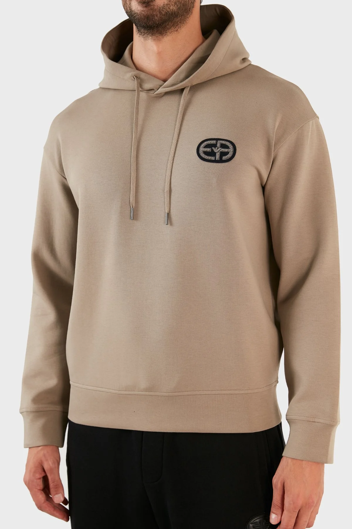 Emporio Armani Logolu Regular Fit Kapüşonlu Pamuklu Erkek Sweat 6L1M84 1JHSZ 0137 AÇIK YEŞİL - 6