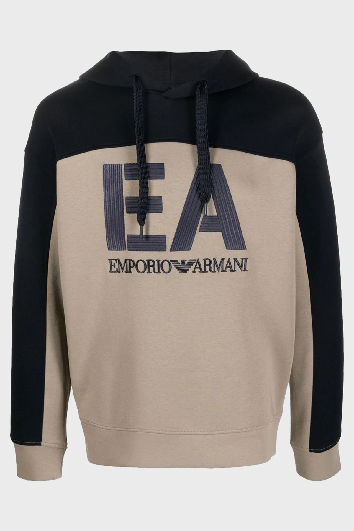 Emporio Armani Logolu Regular Fit Kapüşonlu Pamuklu Erkek Sweat 6L1MB1 1JHSZ 0137 BEJ - 5