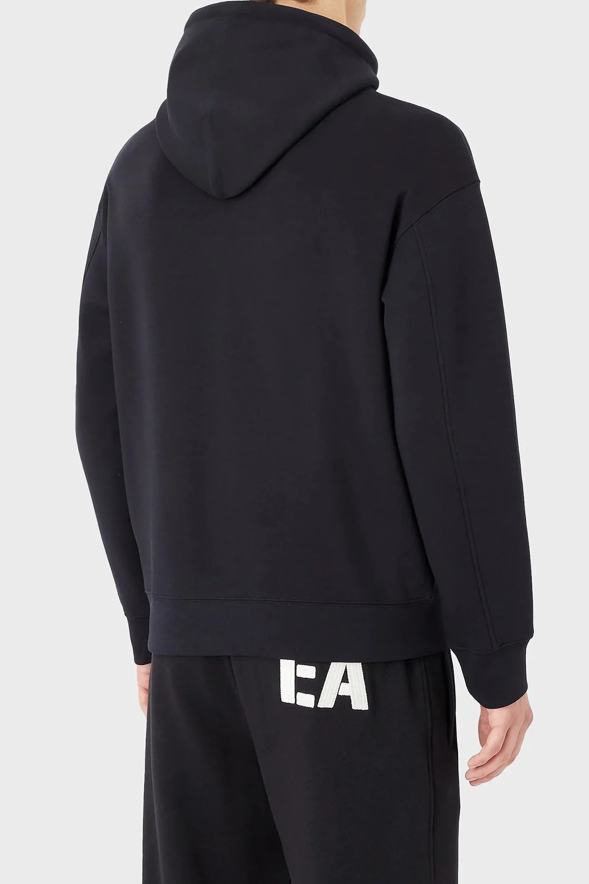 Emporio Armani Logolu Regular Fit Kapüşonlu Pamuklu Erkek Sweat 6L1MM9 1JHSZ 09H1 LACİVERT - 4